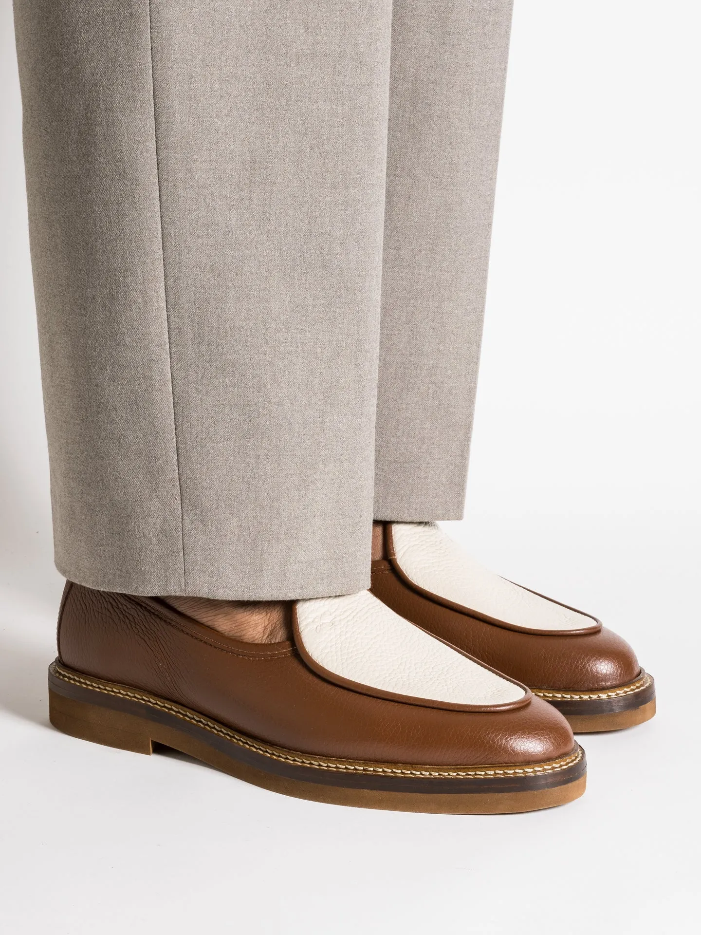 LEX GRAINED BROWN AND CREAM sold by Jacques Soloviere product image thumbnail 2