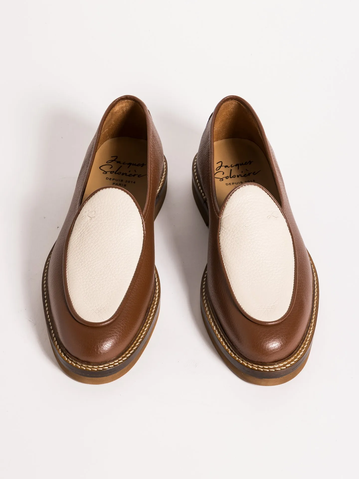 LEX GRAINED BROWN AND CREAM sold by Jacques Soloviere product image thumbnail 3