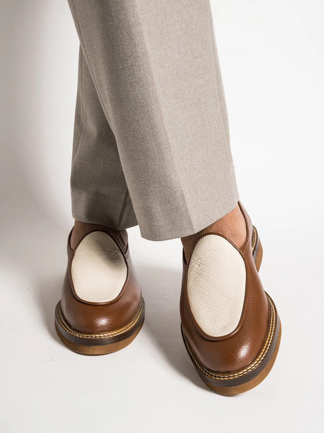 LEX GRAINED BROWN AND CREAM sold by Jacques Soloviere product image thumbnail 4