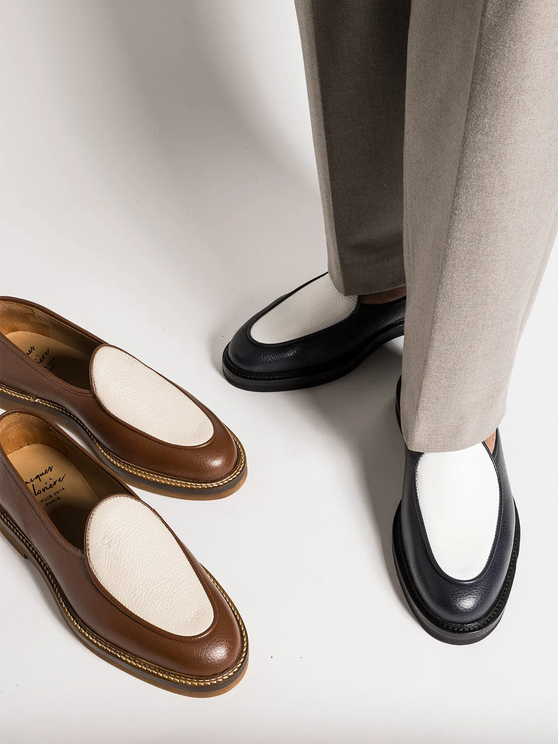 LEX GRAINED BROWN AND CREAM sold by Jacques Soloviere product image thumbnail 5