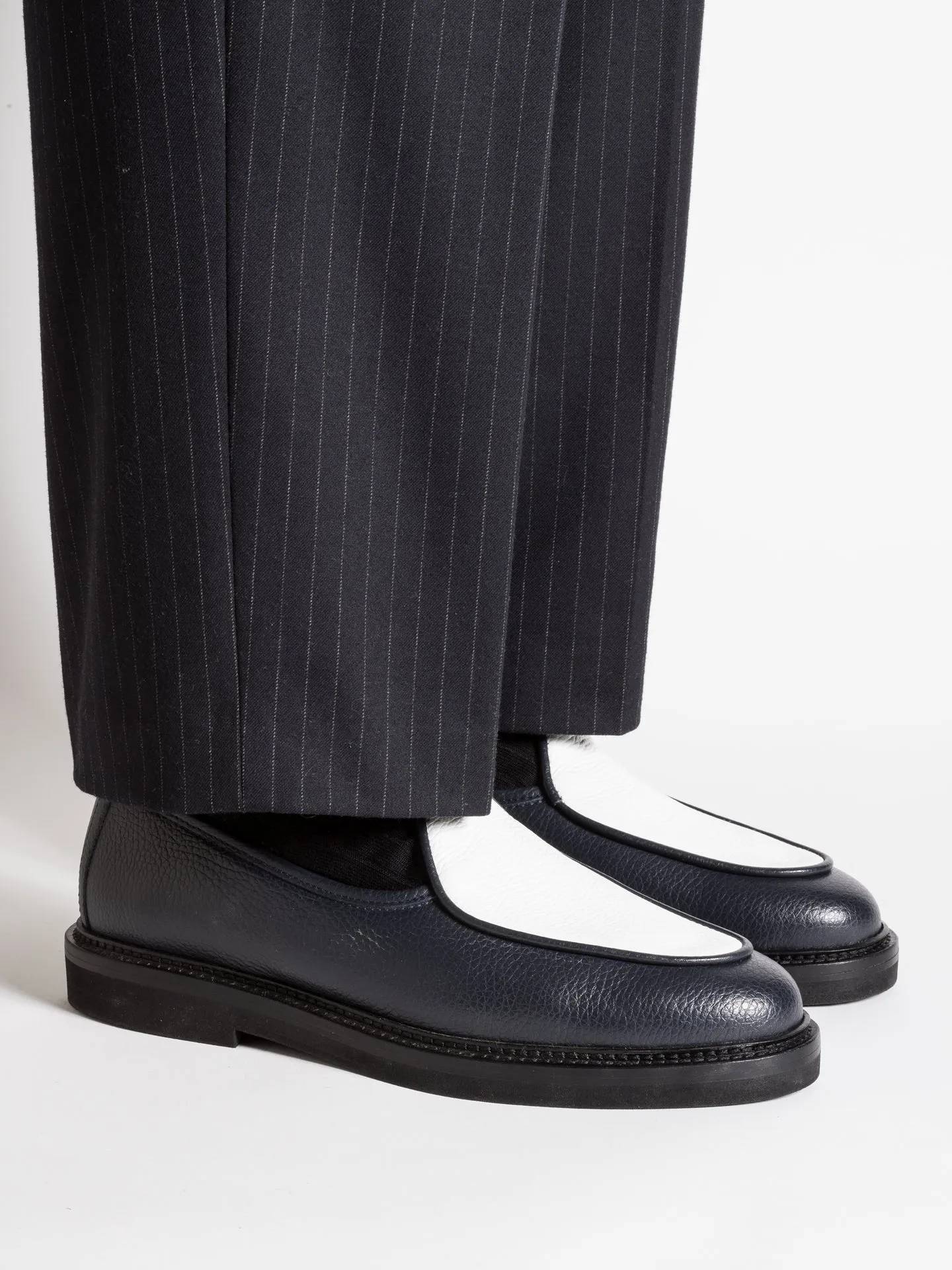 LEX GRAINED NAVY AND WHITE sold by Jacques Soloviere product image thumbnail 2