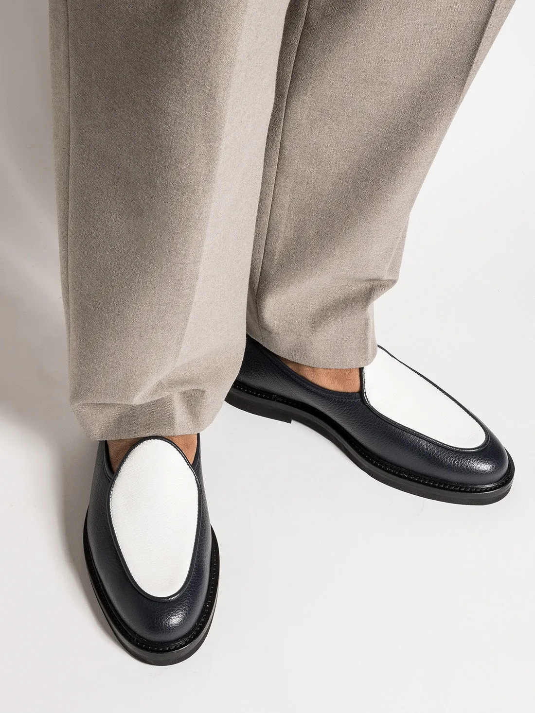 LEX GRAINED NAVY AND WHITE sold by Jacques Soloviere product image thumbnail 5