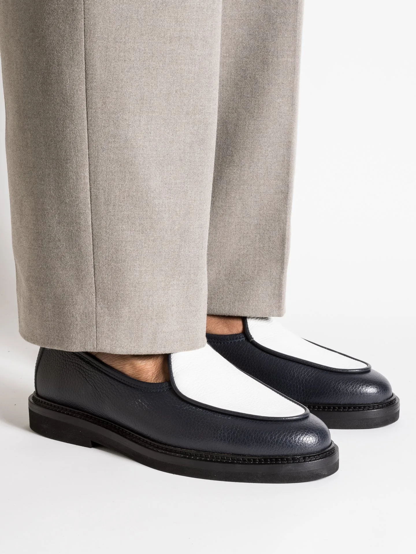 LEX GRAINED NAVY AND WHITE sold by Jacques Soloviere product image thumbnail 3