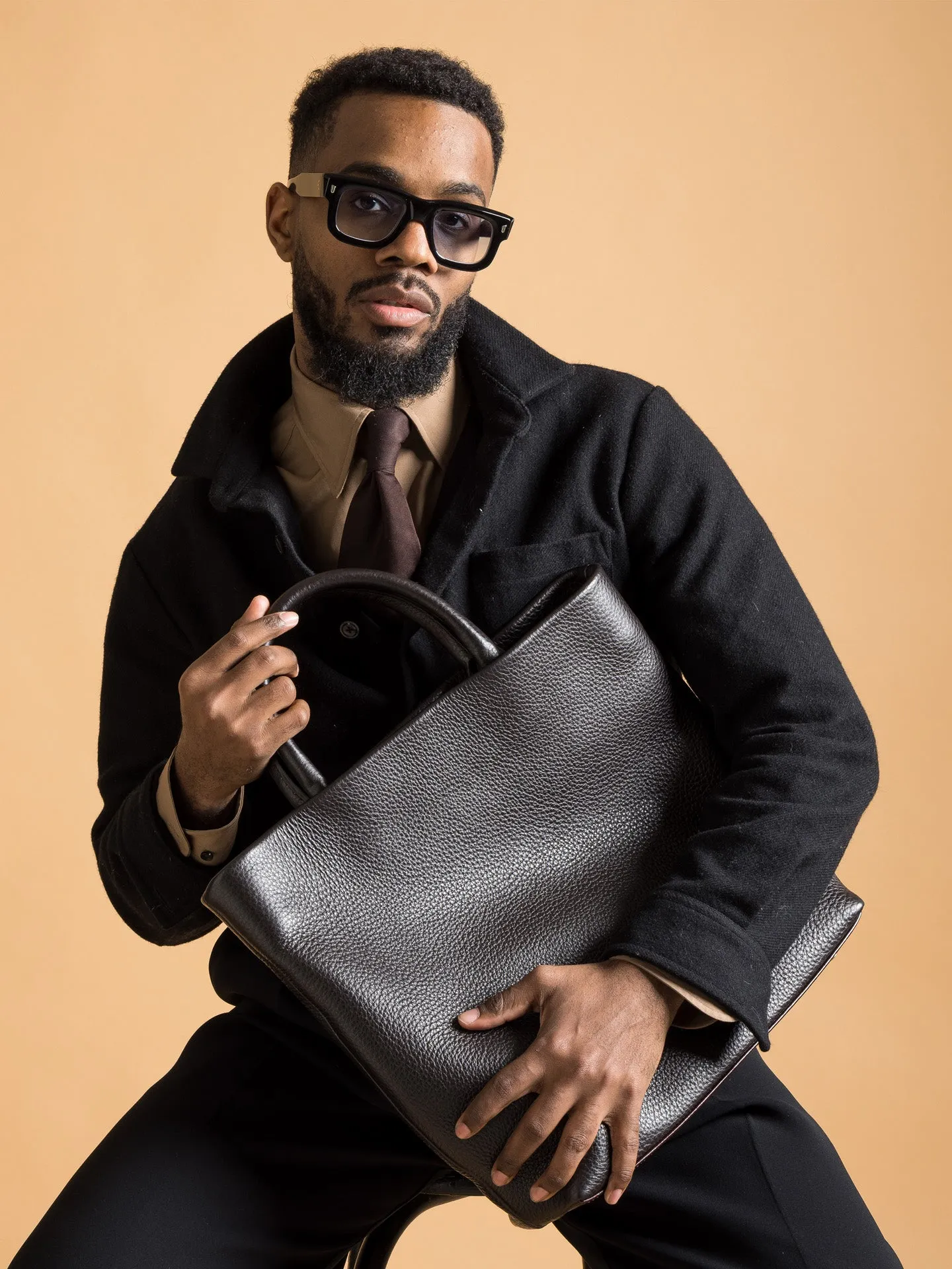 SOLOBAG BLACK GRAINED sold by Jacques Soloviere product image thumbnail 3