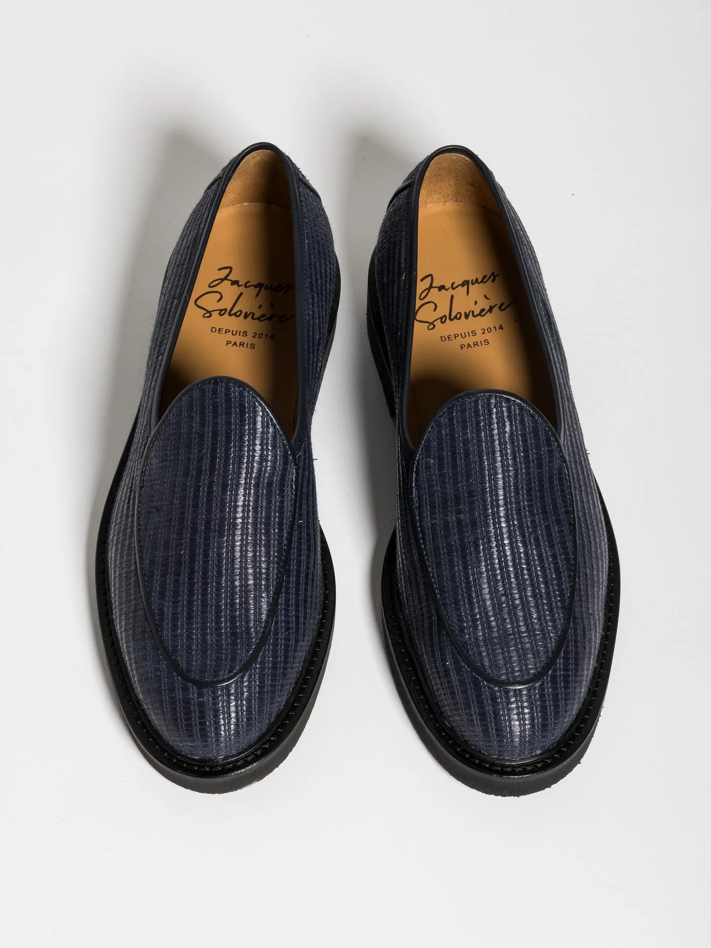 LEX RAFFIA NAVY sold by Jacques Soloviere product image thumbnail 3