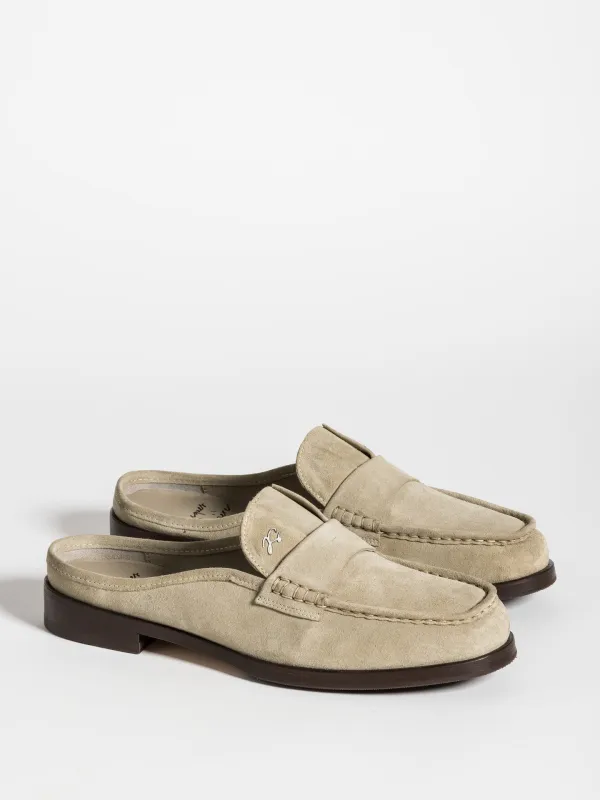 MOLI MULE SUEDE PEDRA made by Jacques Soloviere