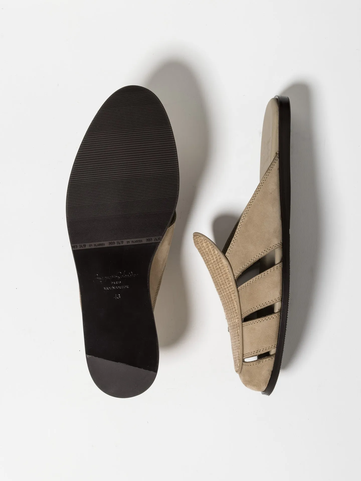 CAPRI MULE RAFFIA TAUPE sold by Jacques Soloviere product image thumbnail 4