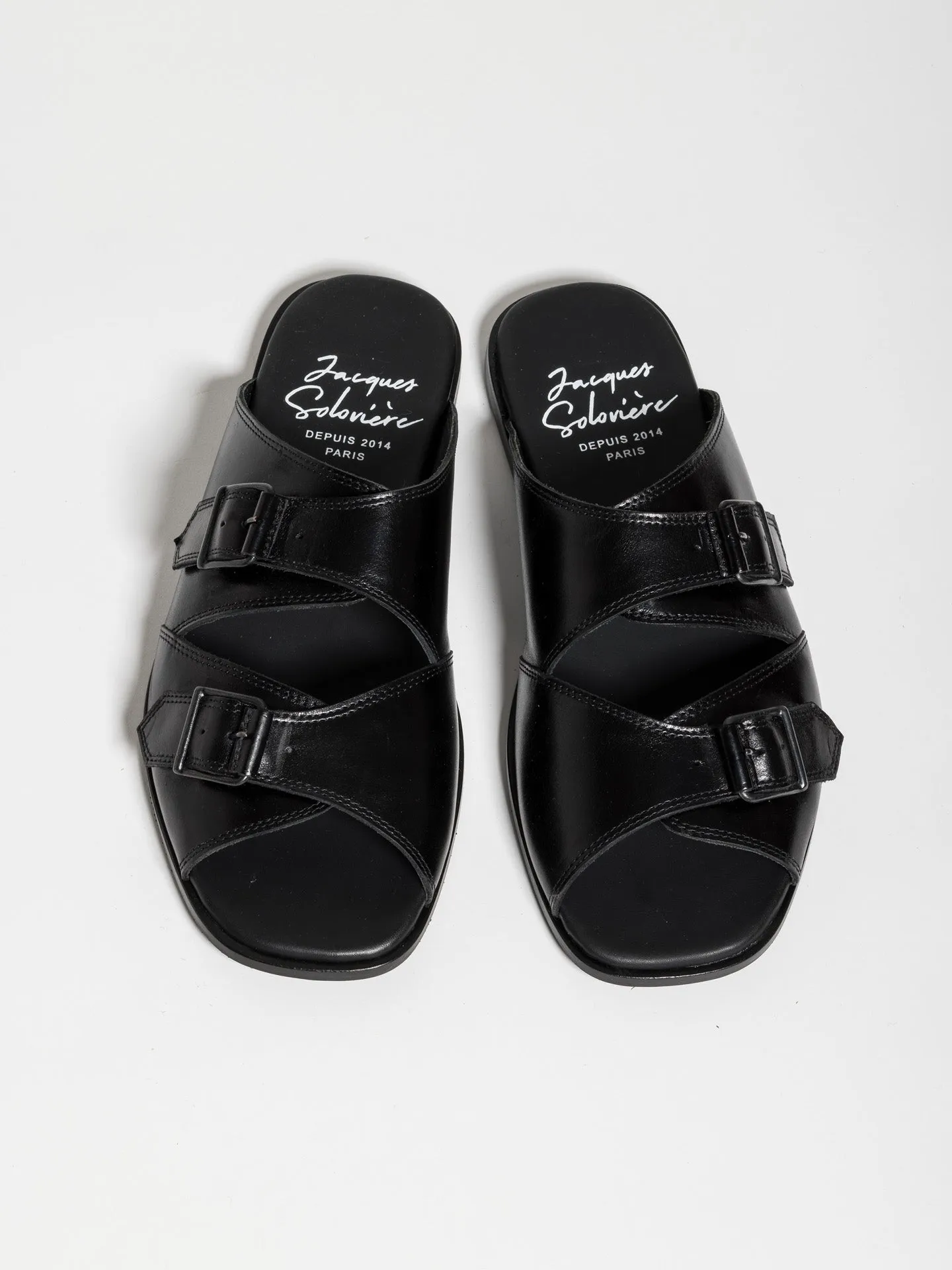 ALLY SANDAL POLISHED CALF BLACK sold by Jacques Soloviere product image thumbnail 3