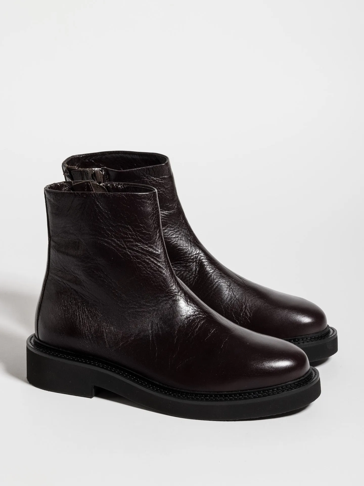 MARCUS DISTRESSED CALF DARK BROWN sold by Jacques Soloviere