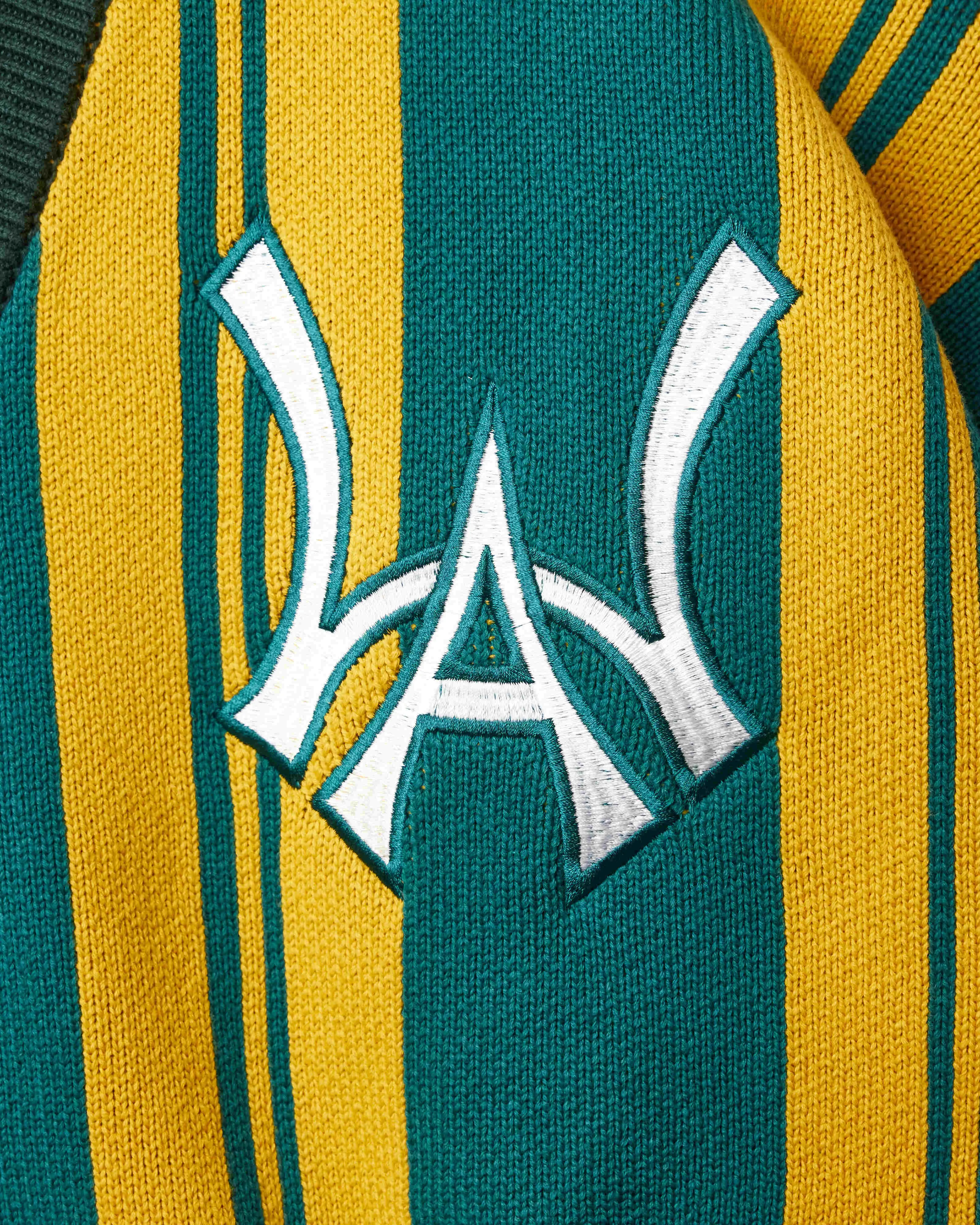 WOA City Cardigan- Teal & Yellow sold by Wisdom of Age product image thumbnail 3