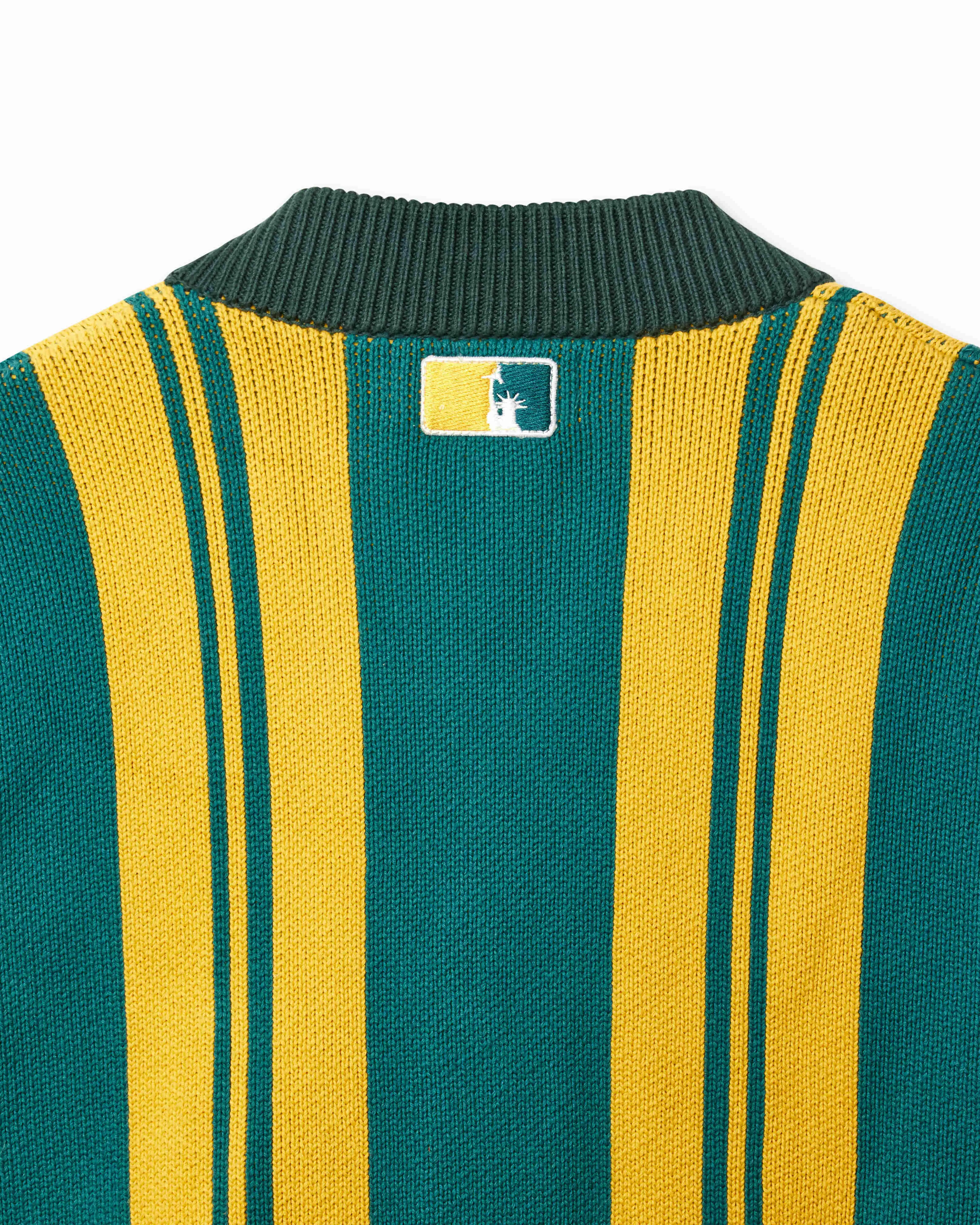 WOA City Cardigan- Teal & Yellow sold by Wisdom of Age product image thumbnail 5