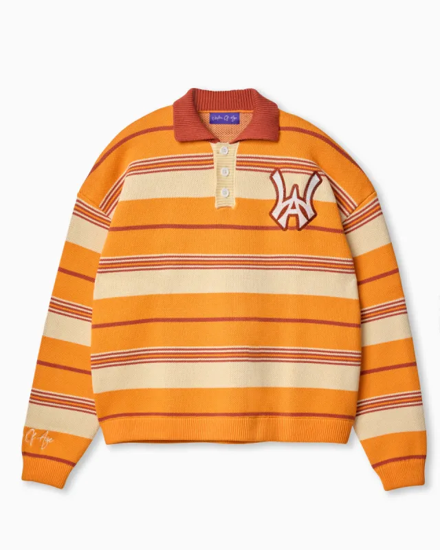 WOA Carlton Rugby Sweater-Orange sold by Wisdom of Age