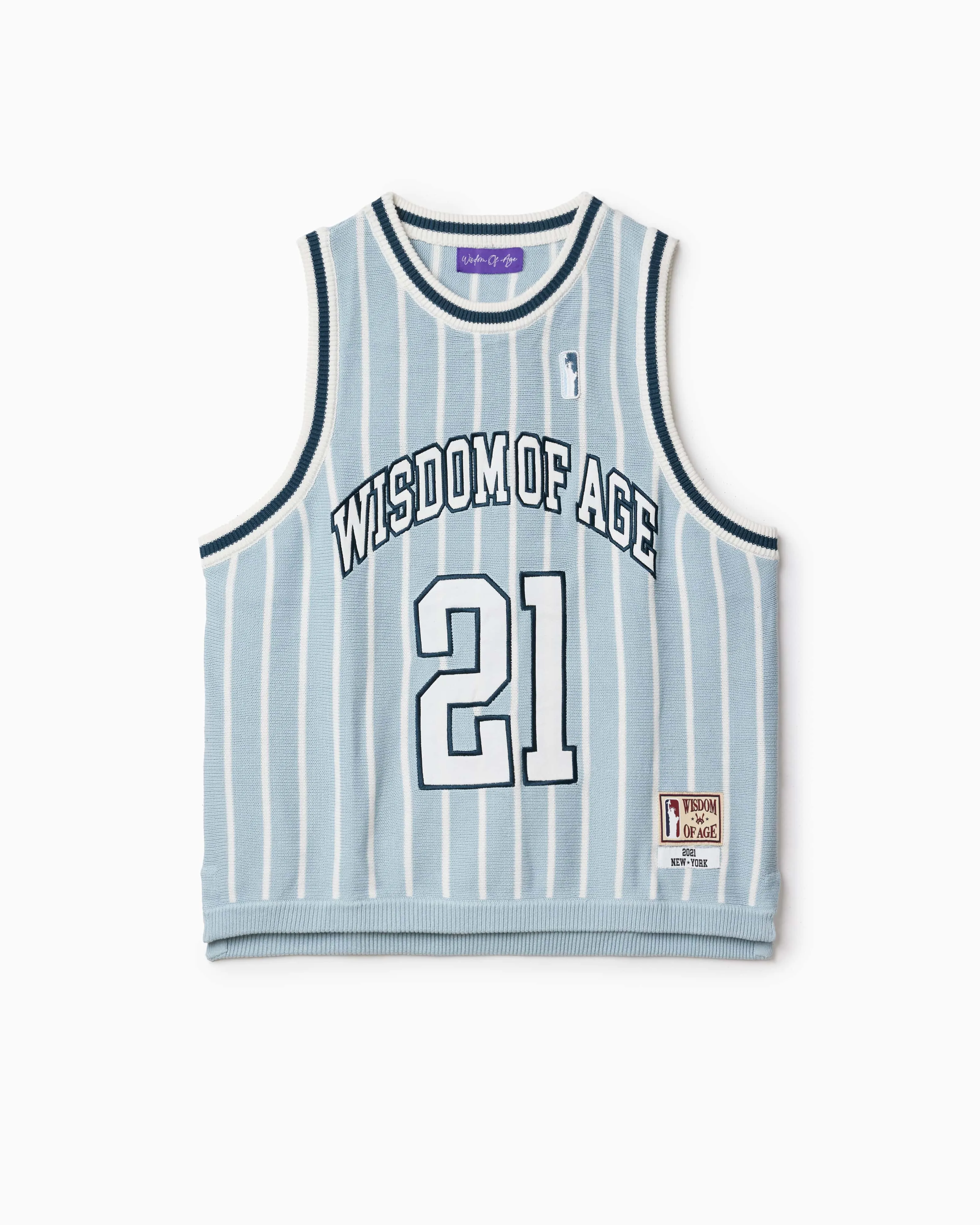 Knit Basketball Jersey- Steel Blue sold by Wisdom of Age