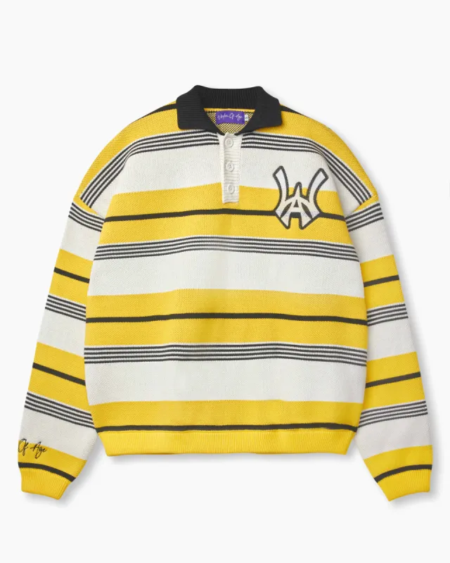 Carlton Rugby Sweater- Wiz (Black & Yellow) sold by Wisdom of Age