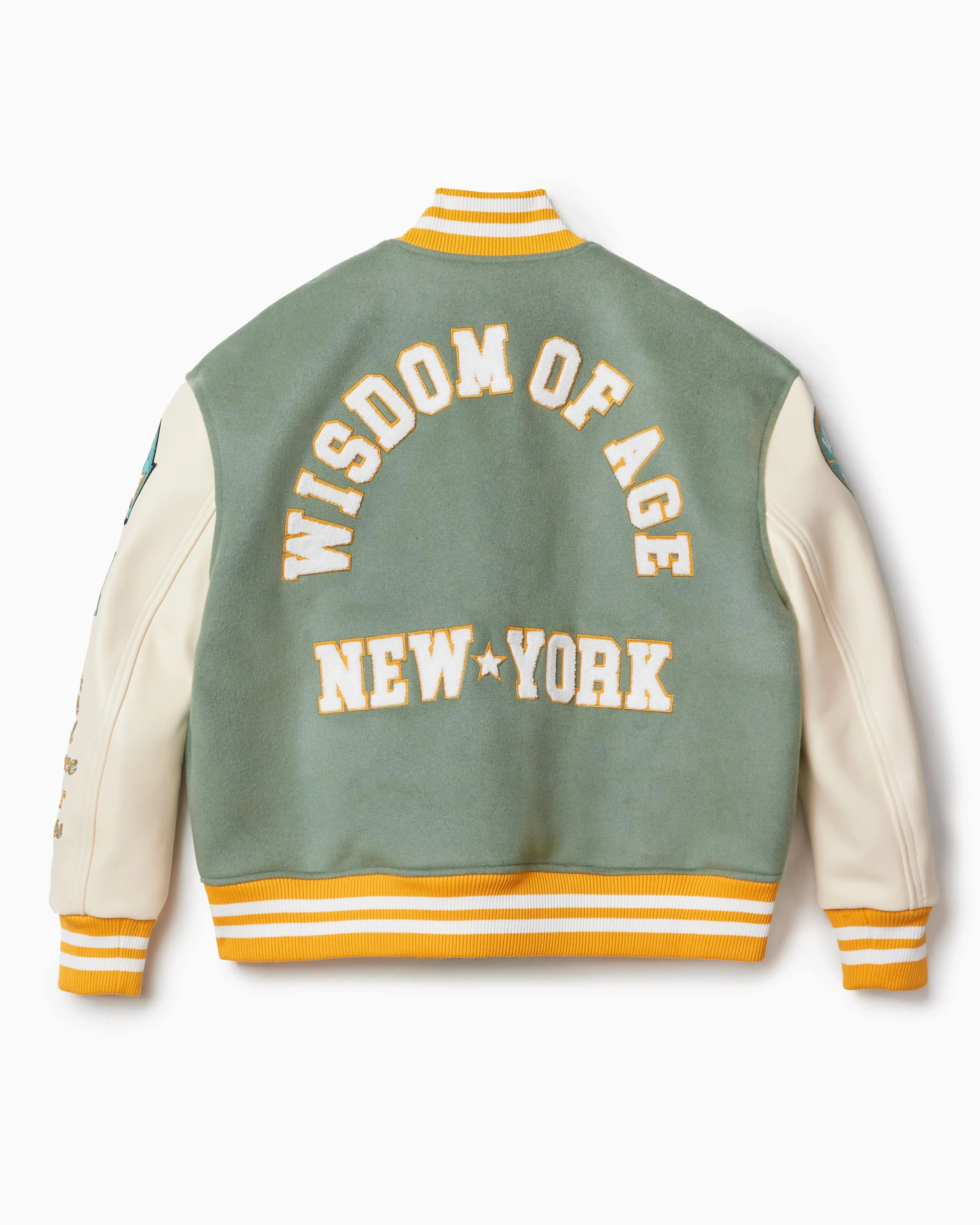 Bulldog Varsity Jacket - Sage Green sold by Wisdom of Age product image thumbnail 2