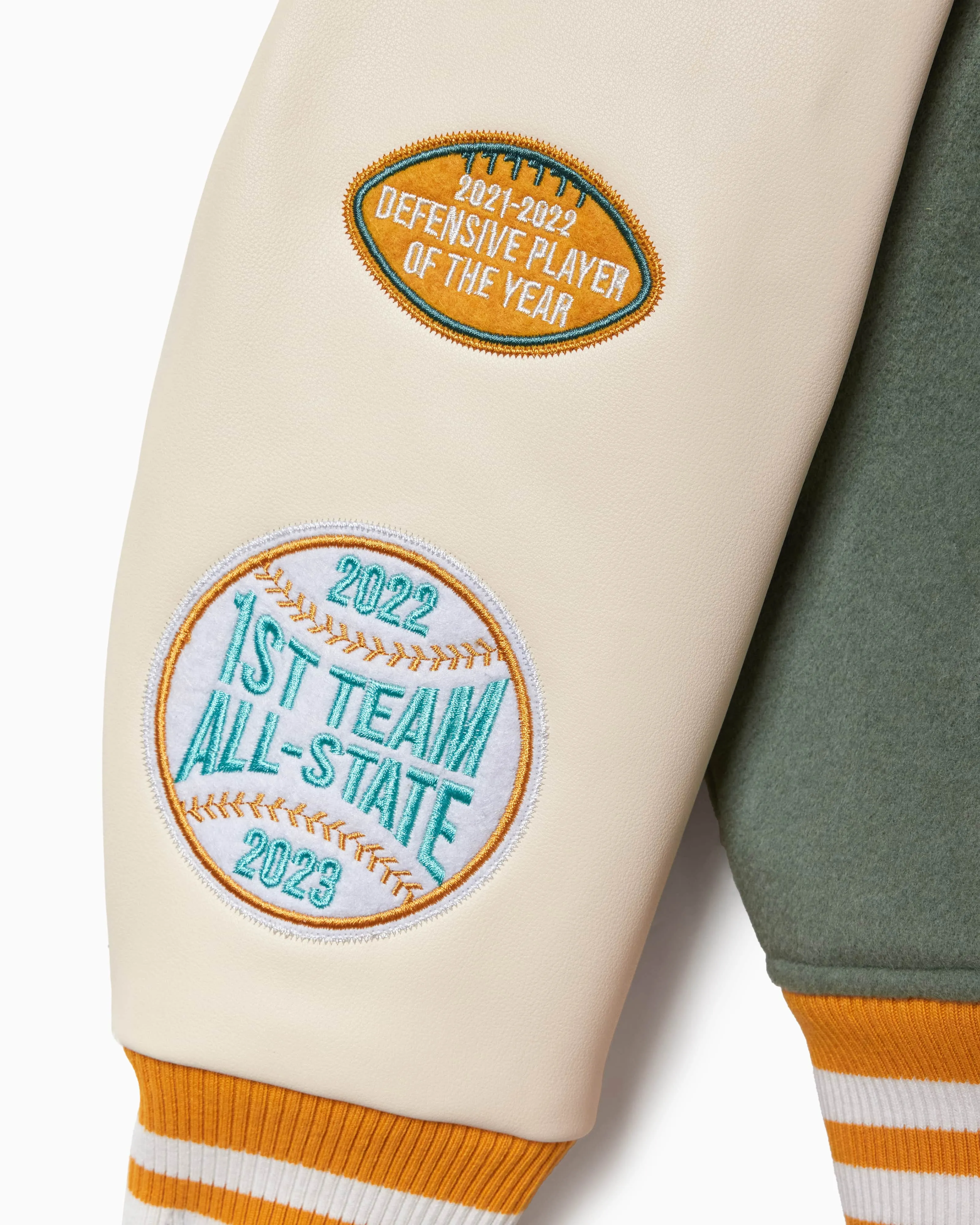 Bulldog Varsity Jacket - Sage Green sold by Wisdom of Age product image thumbnail 3