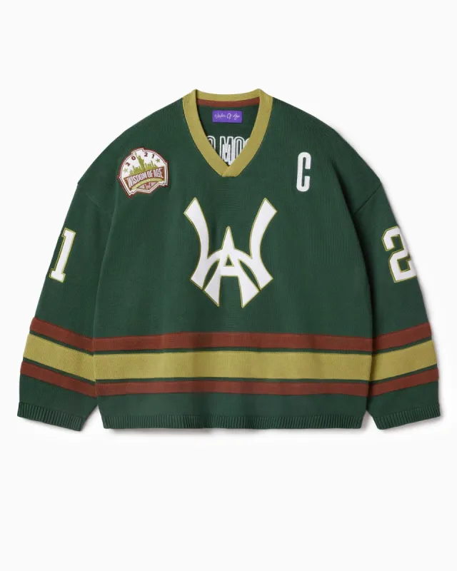 Knit Hockey Jersey- Forest Green sold by Wisdom of Age