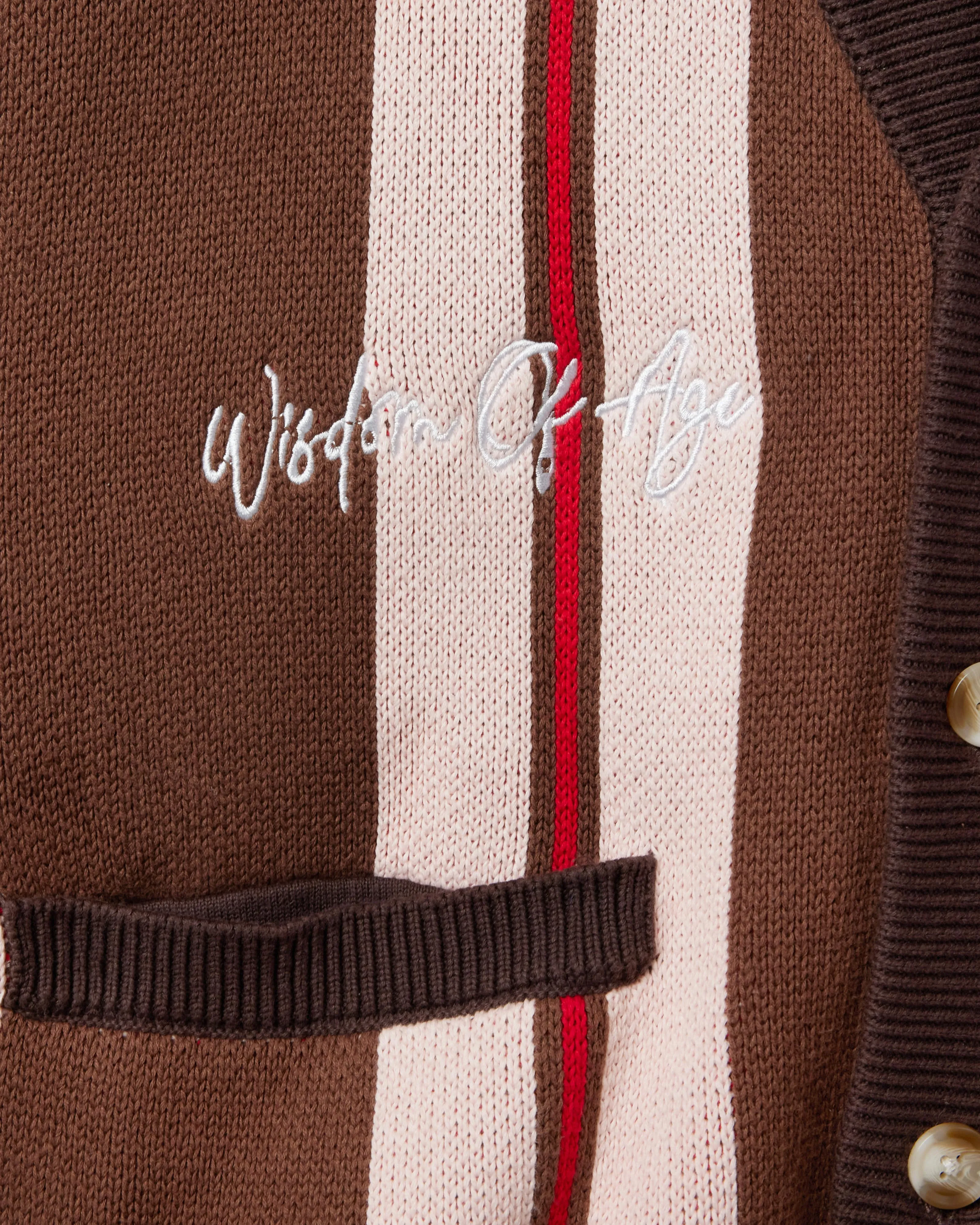 City Cardigan- Chocolate sold by Wisdom of Age product image thumbnail 5