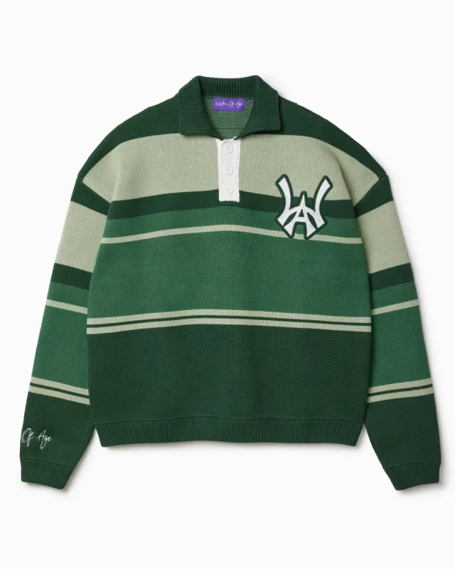 Carlton Rugby Sweater - Pine Green sold by Wisdom of Age