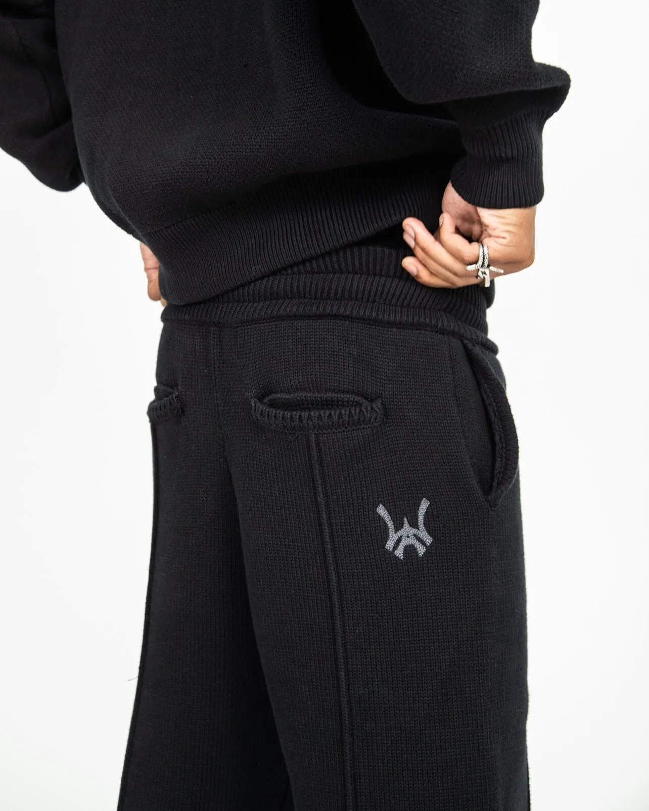 Knit Sweatpant- Black sold by Wisdom of Age product image thumbnail 4