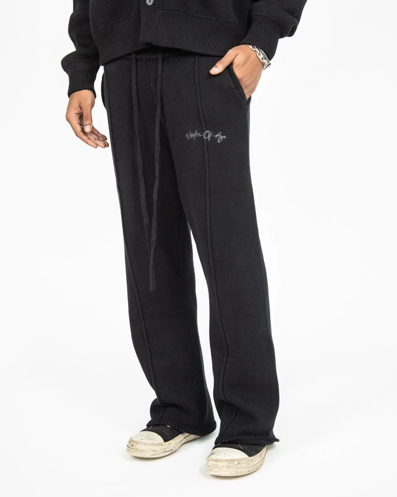 Knit Sweatpant- Black sold by Wisdom of Age product image thumbnail 3