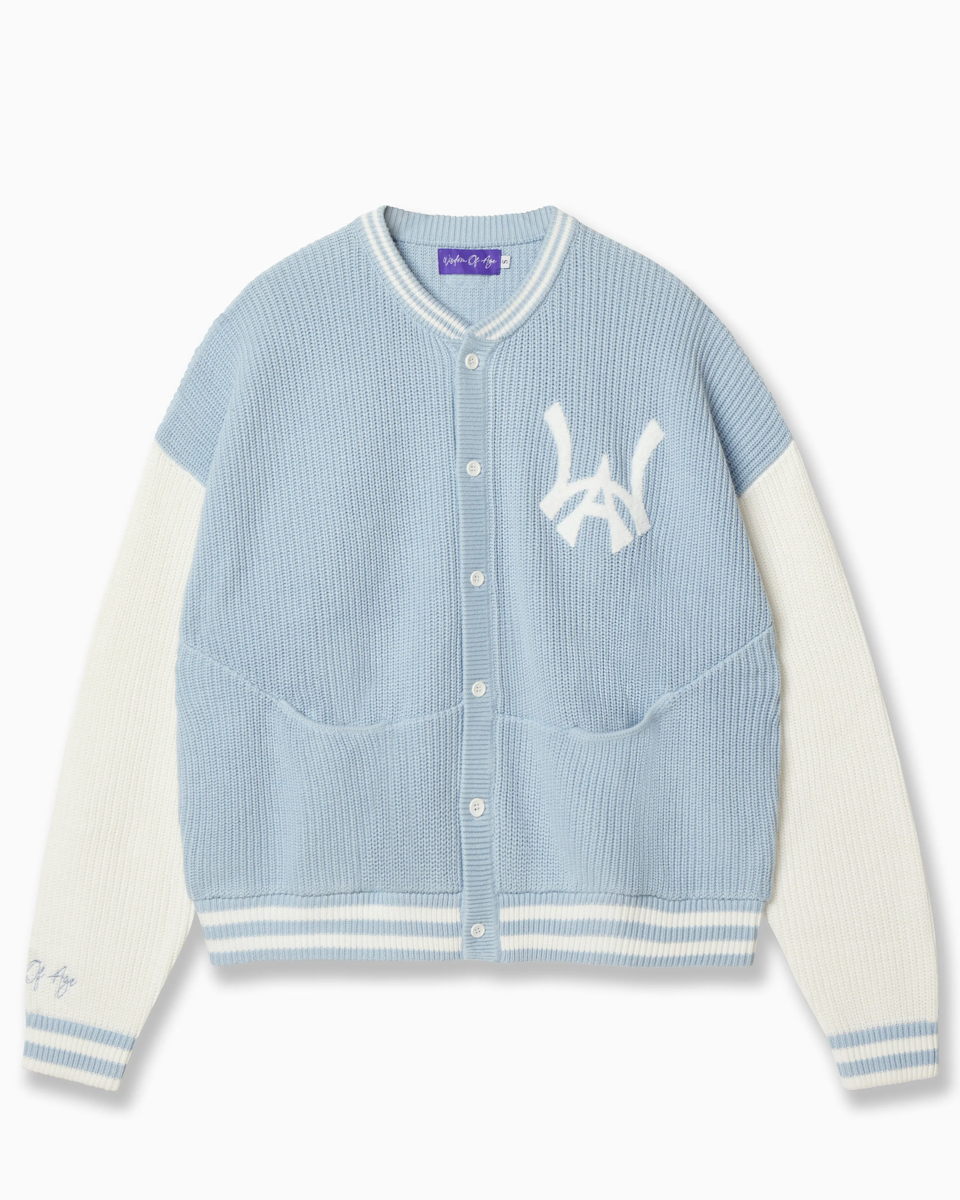 University Cardigan- UNC Blue sold by Wisdom of Age