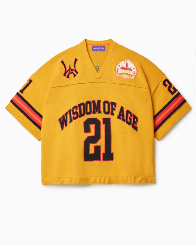 Knit Football Jersey - Mustard sold by Wisdom of Age