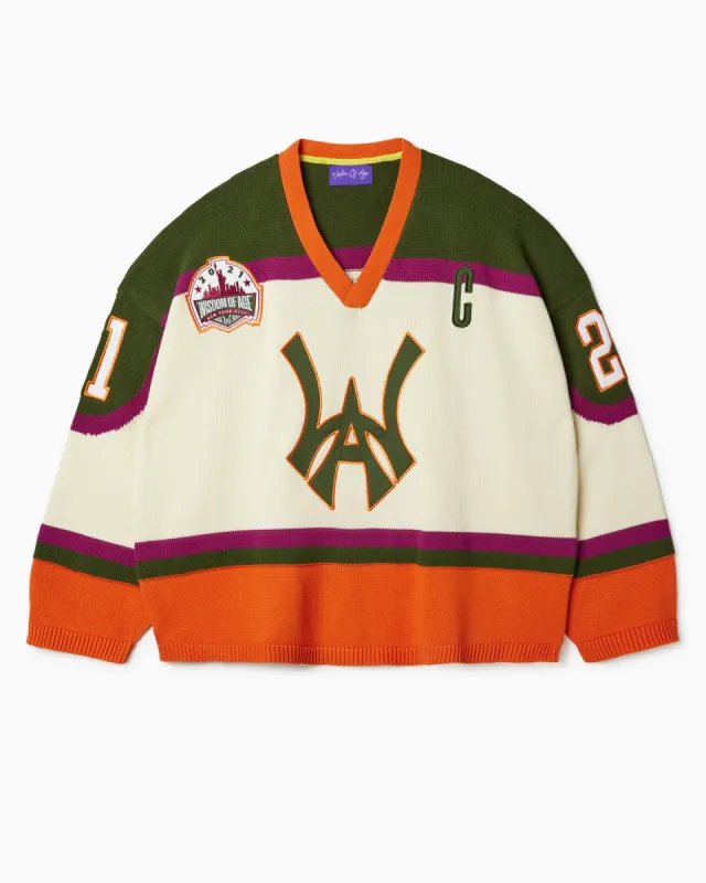Knit Hockey Jersey - Cream sold by Wisdom of Age