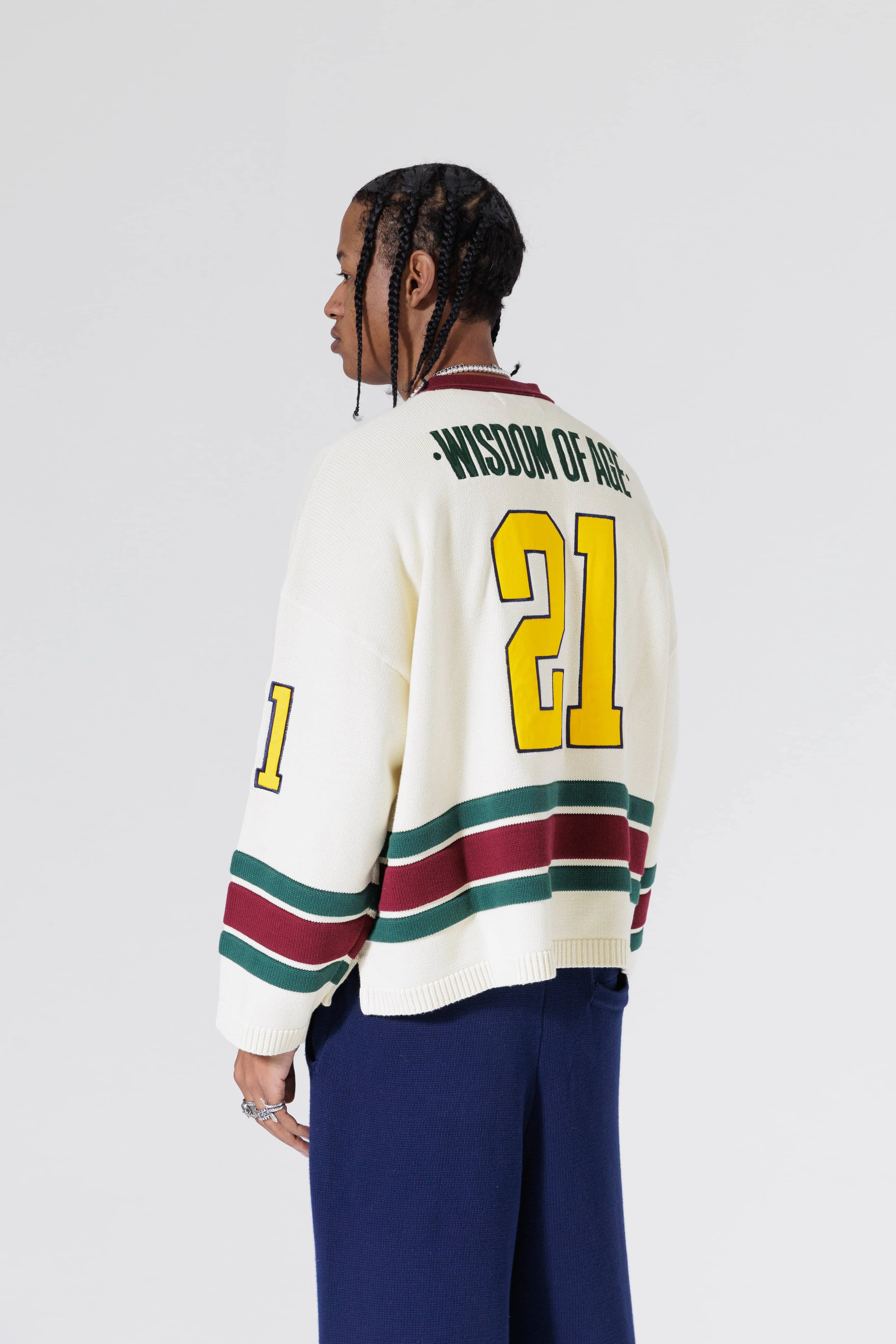 Knit Hockey Jersey - Cream V2 sold by Wisdom of Age product image thumbnail 5