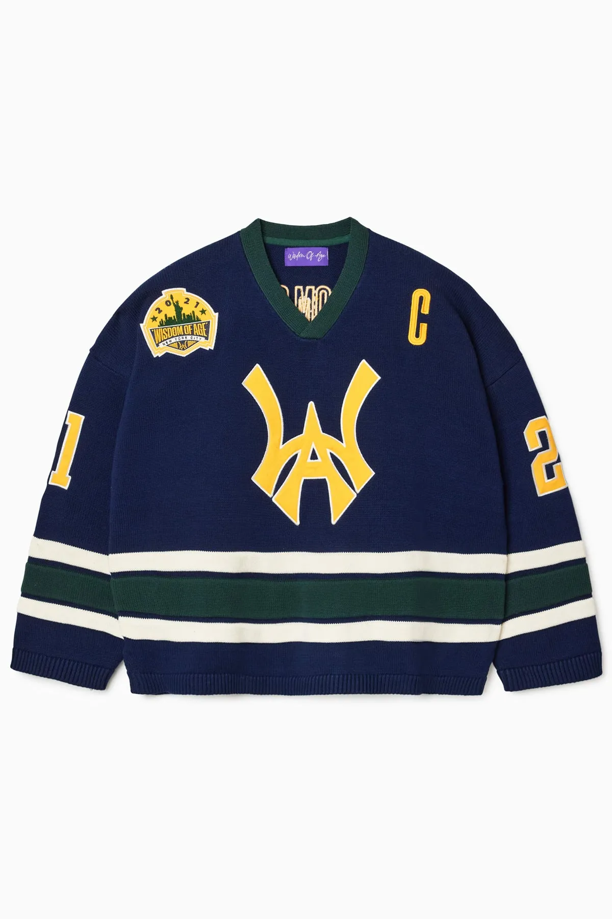 Knit Hockey Jersey - Navy sold by Wisdom of Age