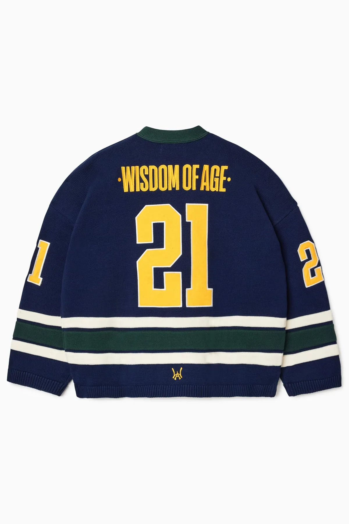 Knit Hockey Jersey - Navy sold by Wisdom of Age product image thumbnail 2