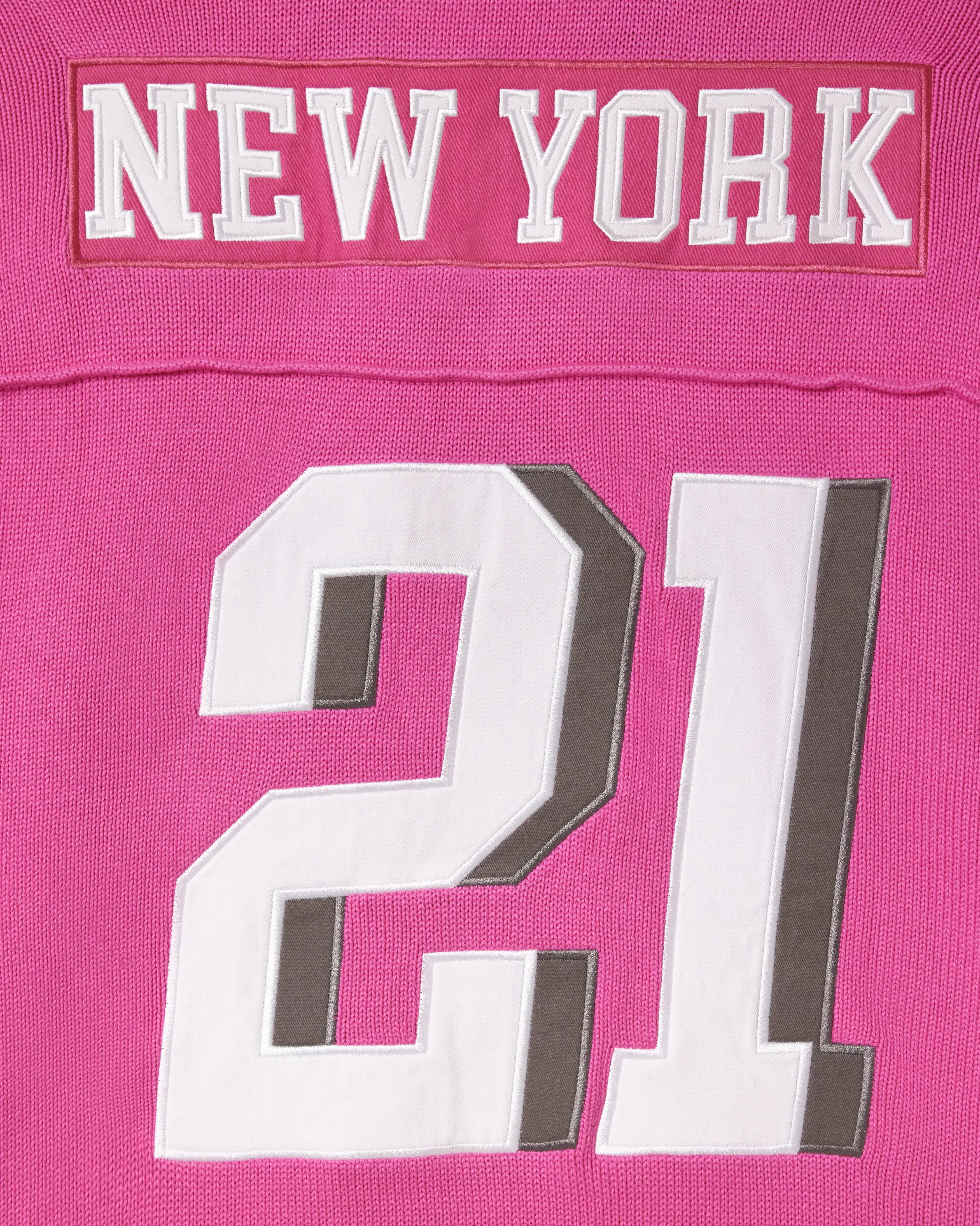 Skyline Knit Football Jersey- Pink/Charcoal sold by Wisdom of Age product image thumbnail 4