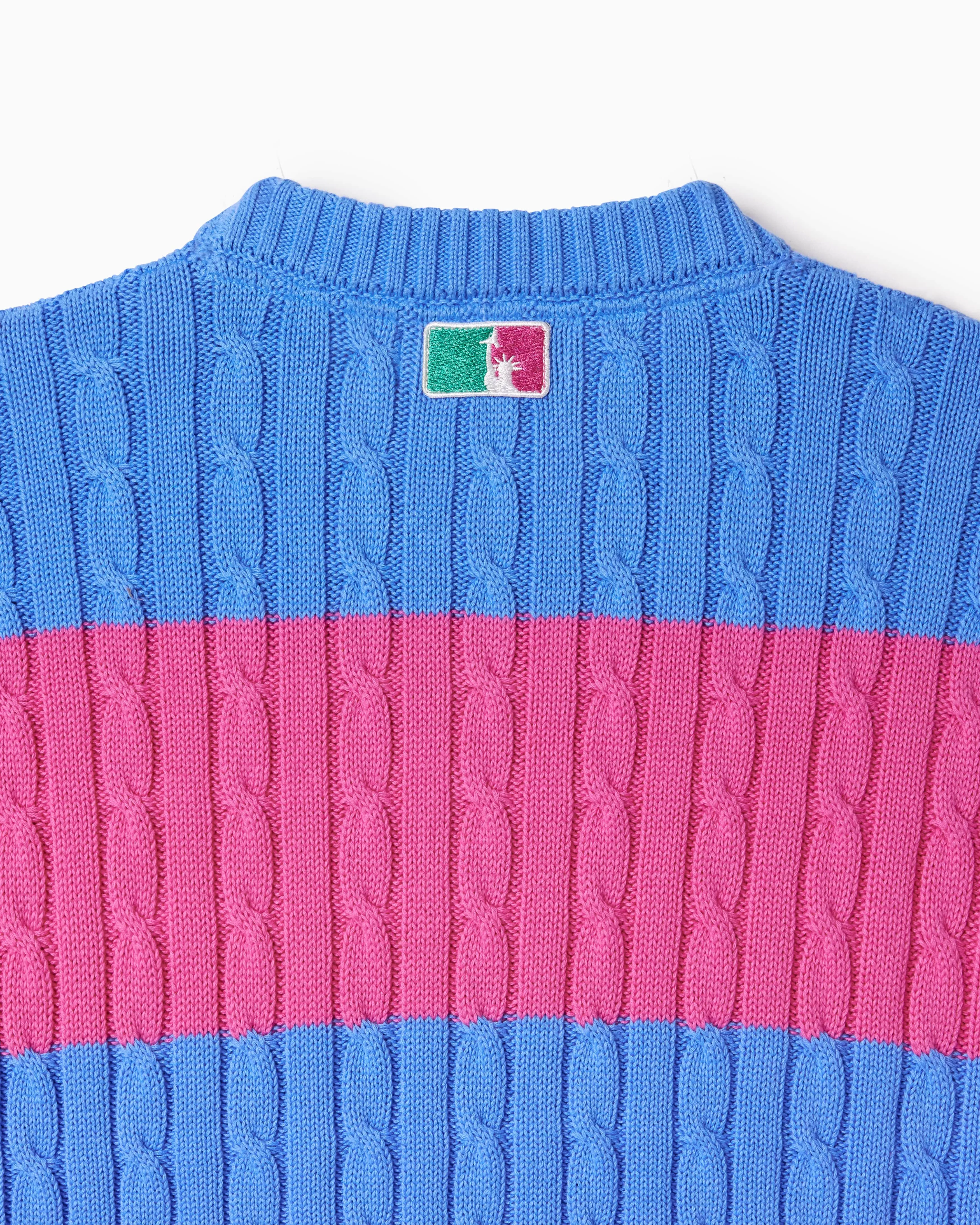 Cable-Knit Short-Sleeve T-Shirt- Cotton Candy sold by Wisdom of Age product image thumbnail 4