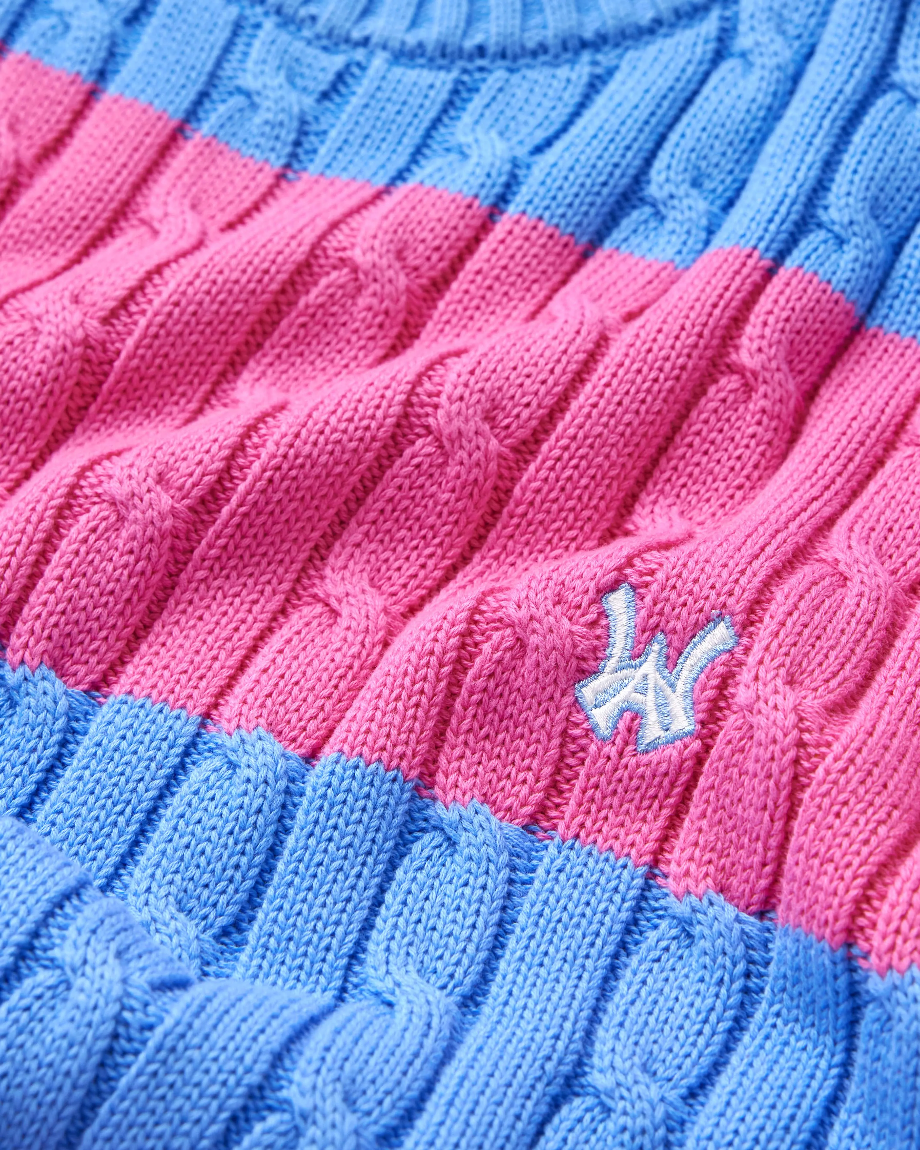 Cable-Knit Short-Sleeve T-Shirt- Cotton Candy sold by Wisdom of Age product image thumbnail 5