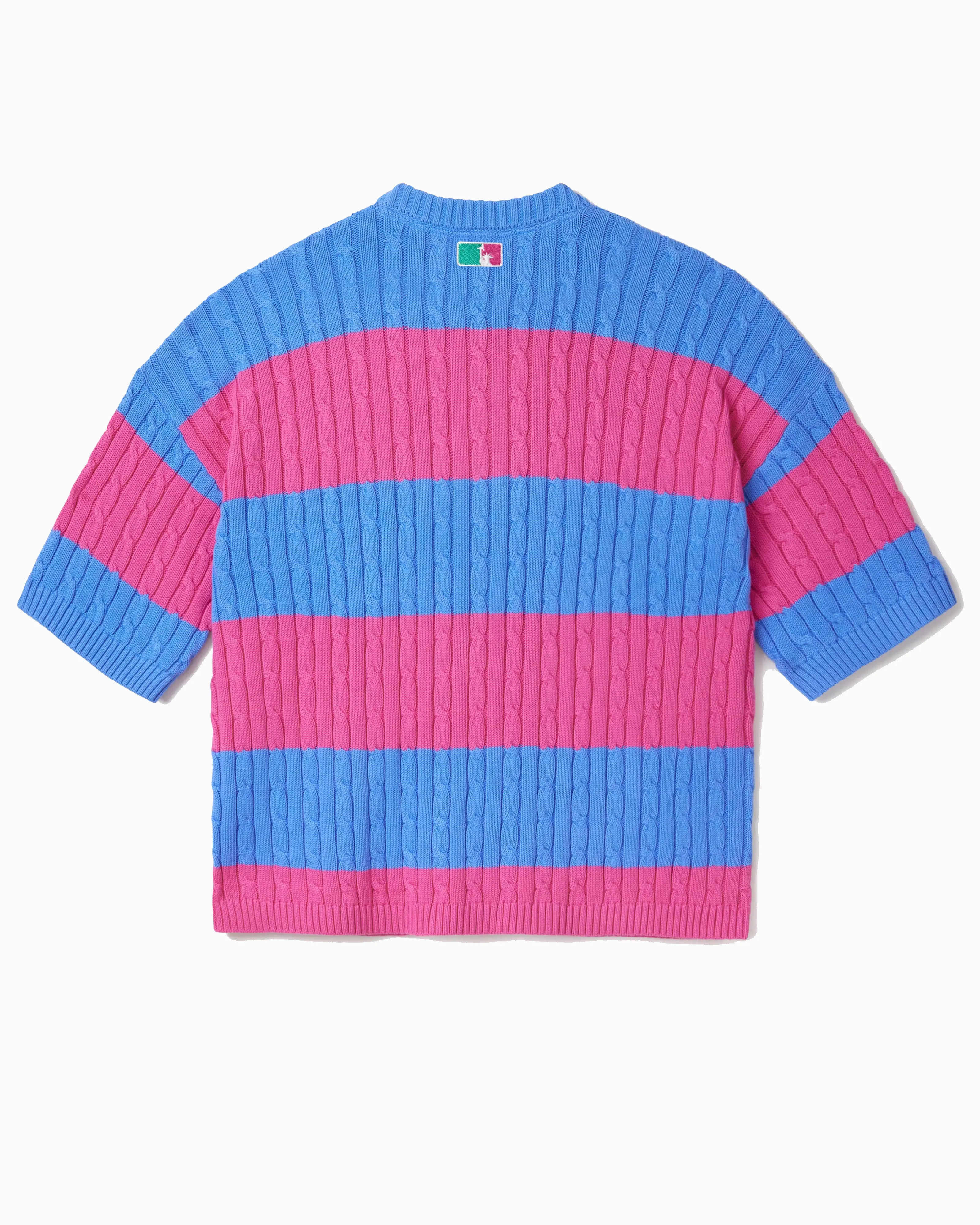 Cable-Knit Short-Sleeve T-Shirt- Cotton Candy sold by Wisdom of Age product image thumbnail 2