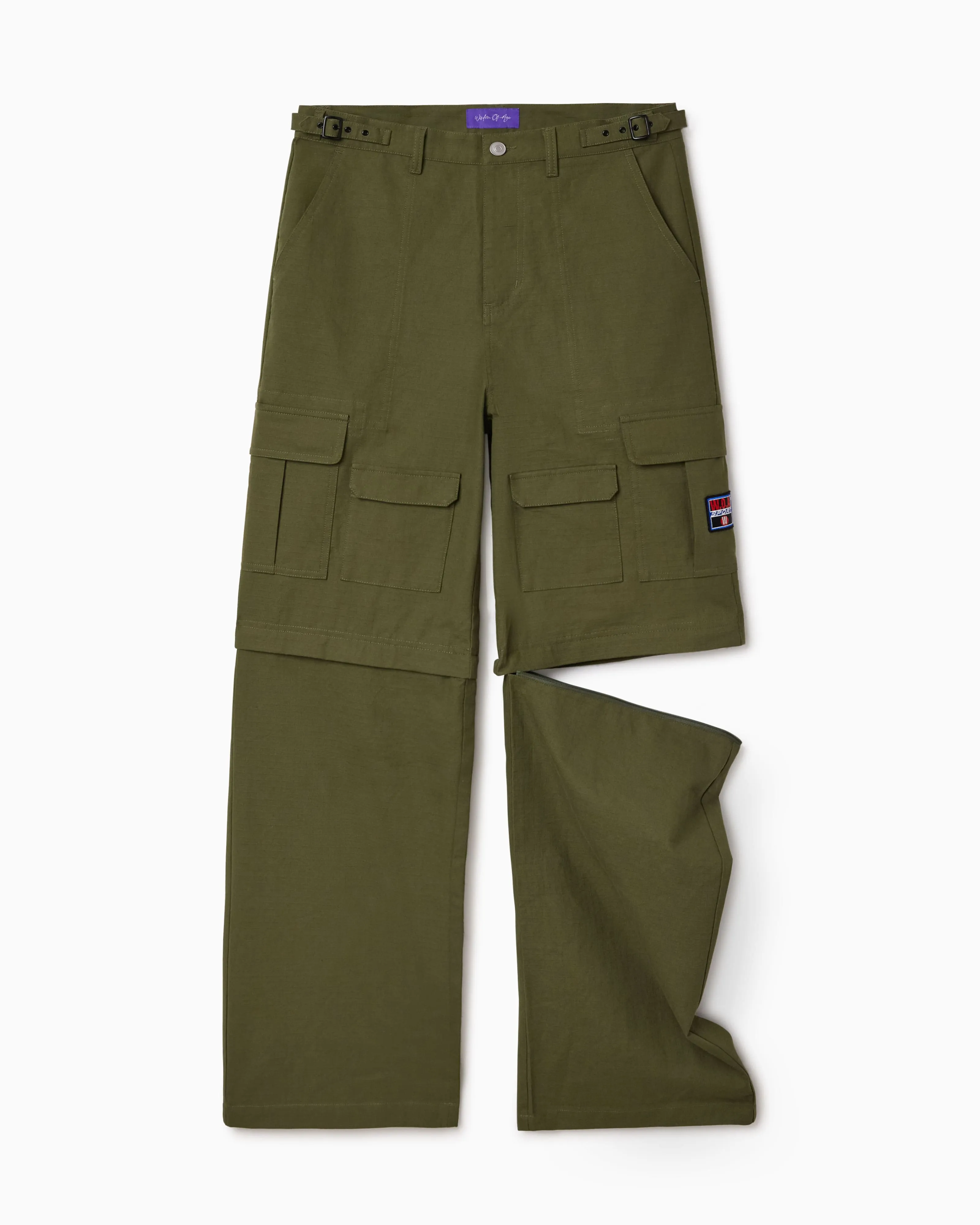 Convertible Utility Cargo Pant- Olive sold by Wisdom of Age product image thumbnail 2