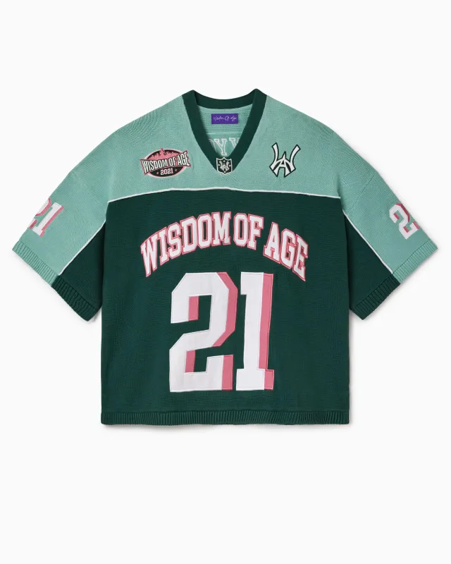 Knit Football Jersey V2- Mint sold by Wisdom of Age