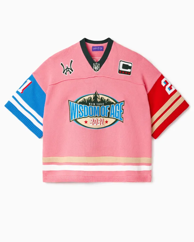 Skyline Knit Football Jersey -What The? sold by Wisdom of Age
