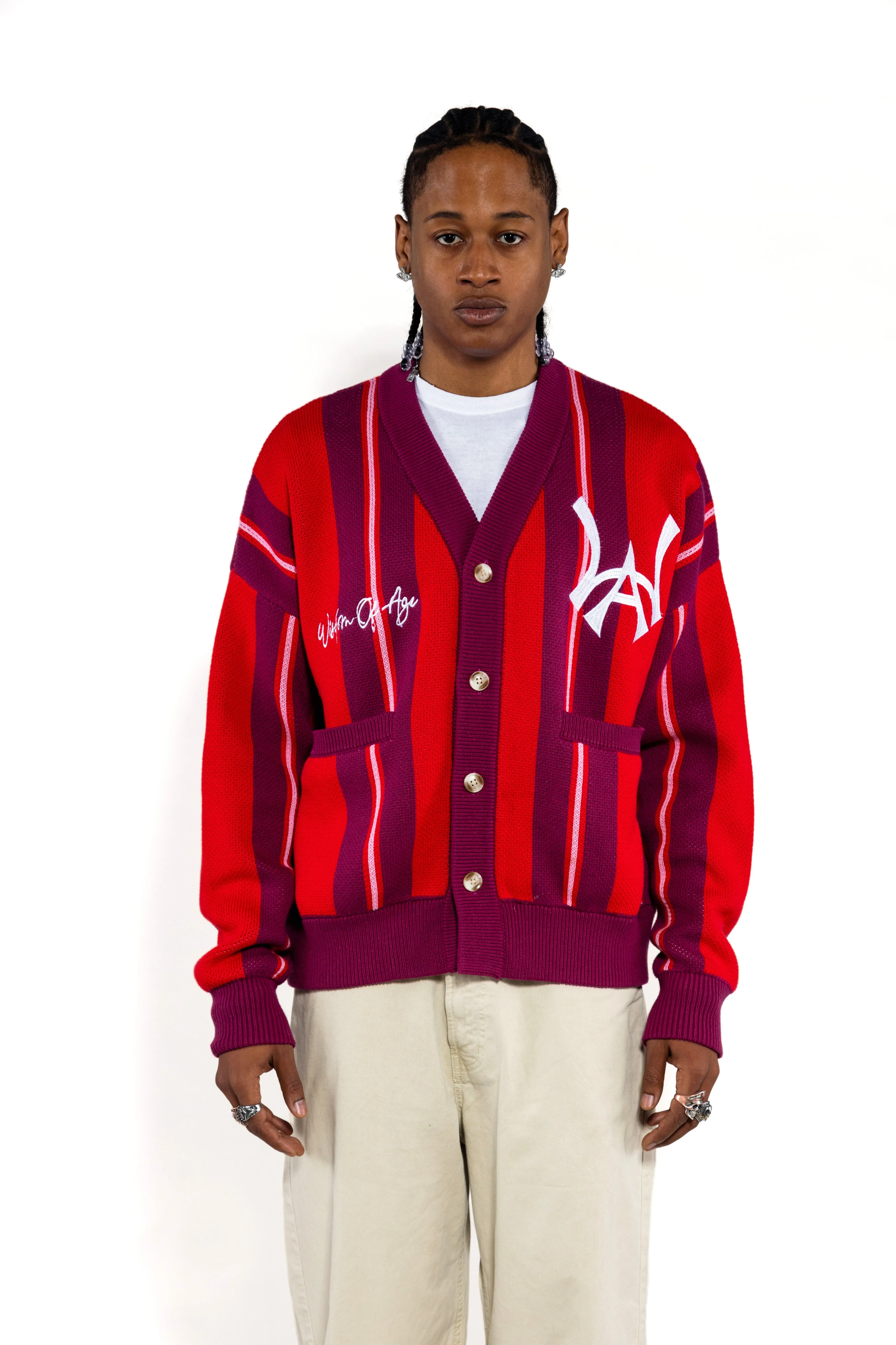 City Cardigan - Red Velvet sold by Wisdom of Age product image thumbnail 3