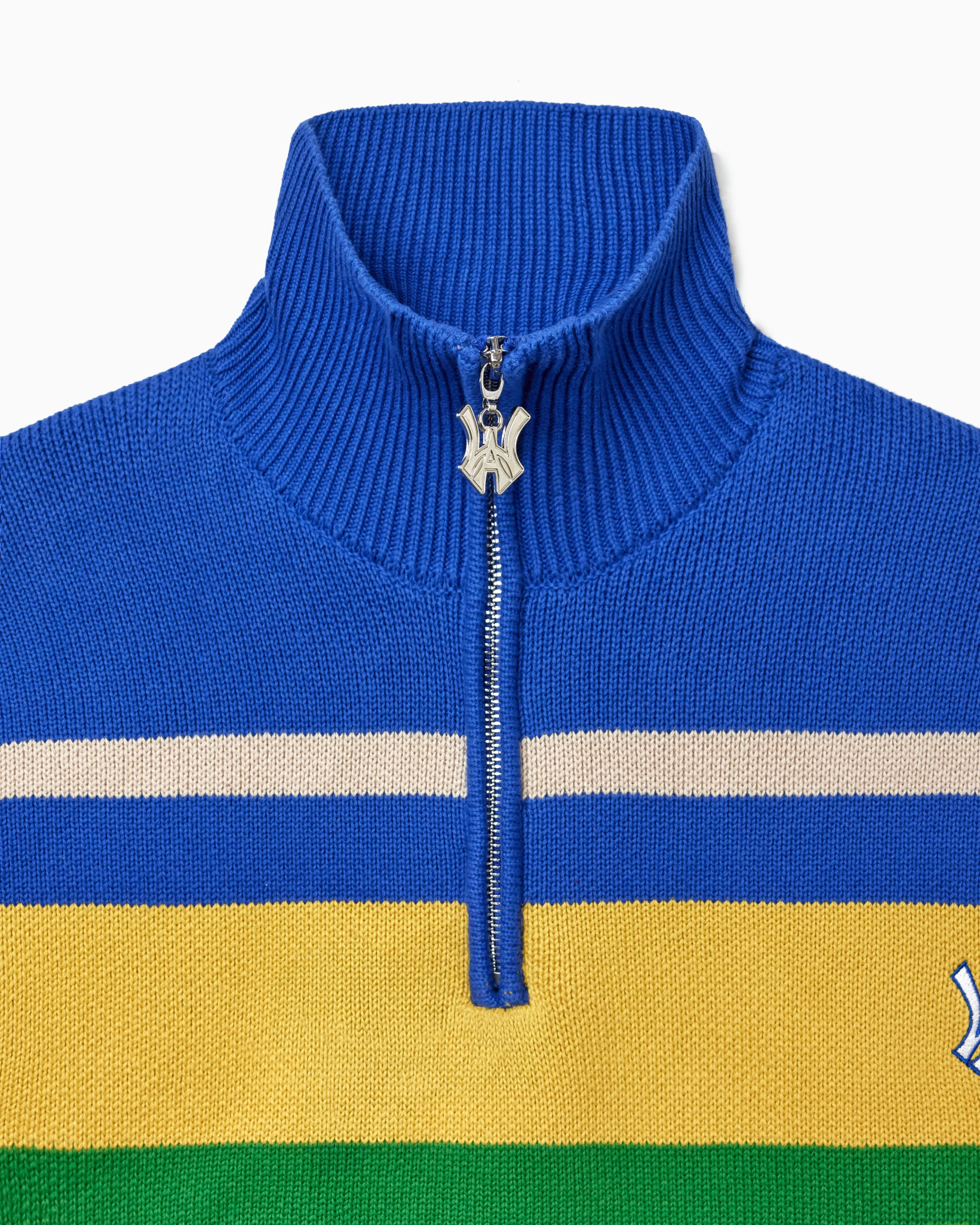 Horizon Stripe Quarter Zip Sweater- Multi sold by Wisdom of Age product image thumbnail 4