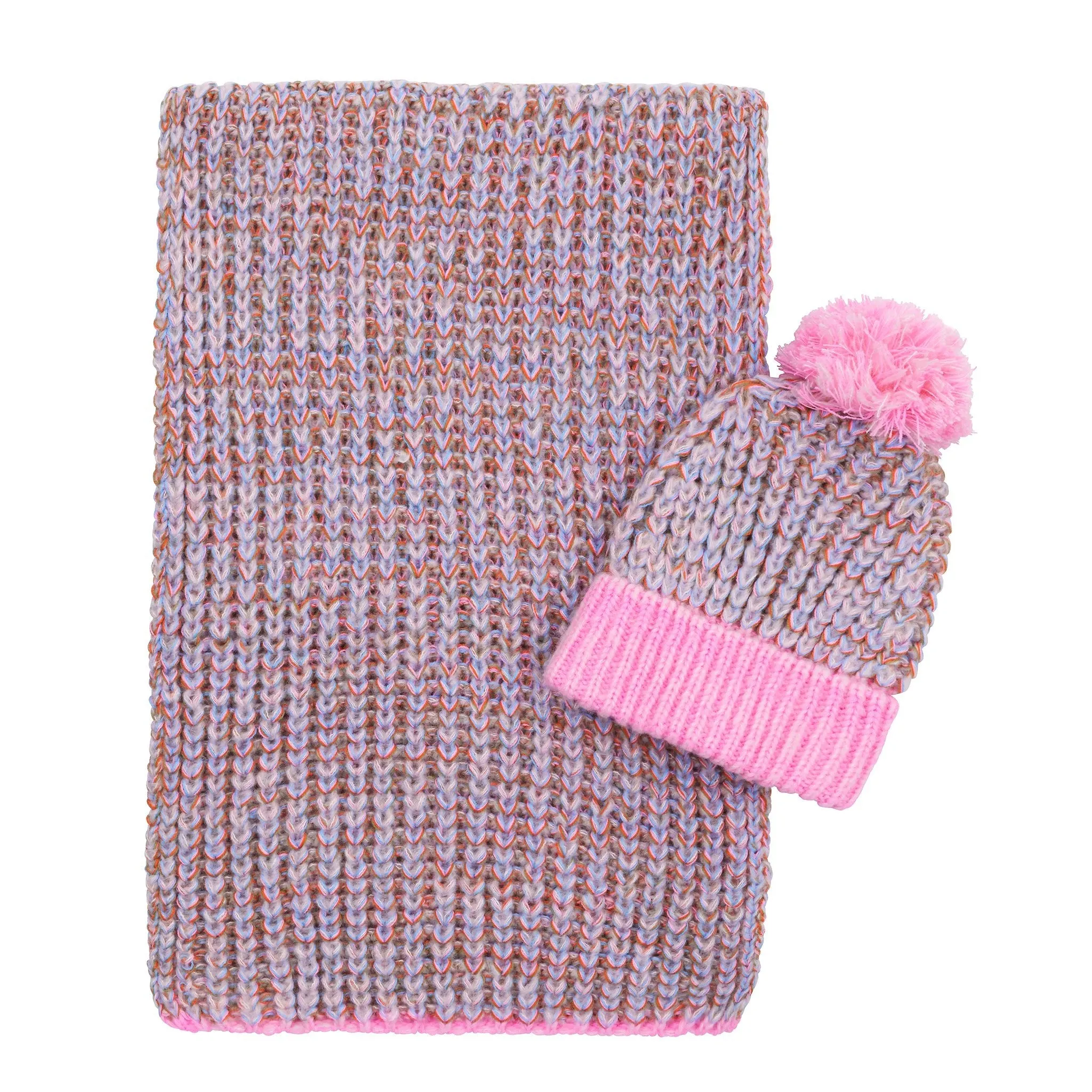 Florence Twist Oversized Knitted Scarf - Pink sold by Cara & The Sky product image thumbnail 5