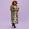 RESALE | Alex Cable Balloon Sleeve Maxi Cardigan - Khaki sold by Cara & The Sky
