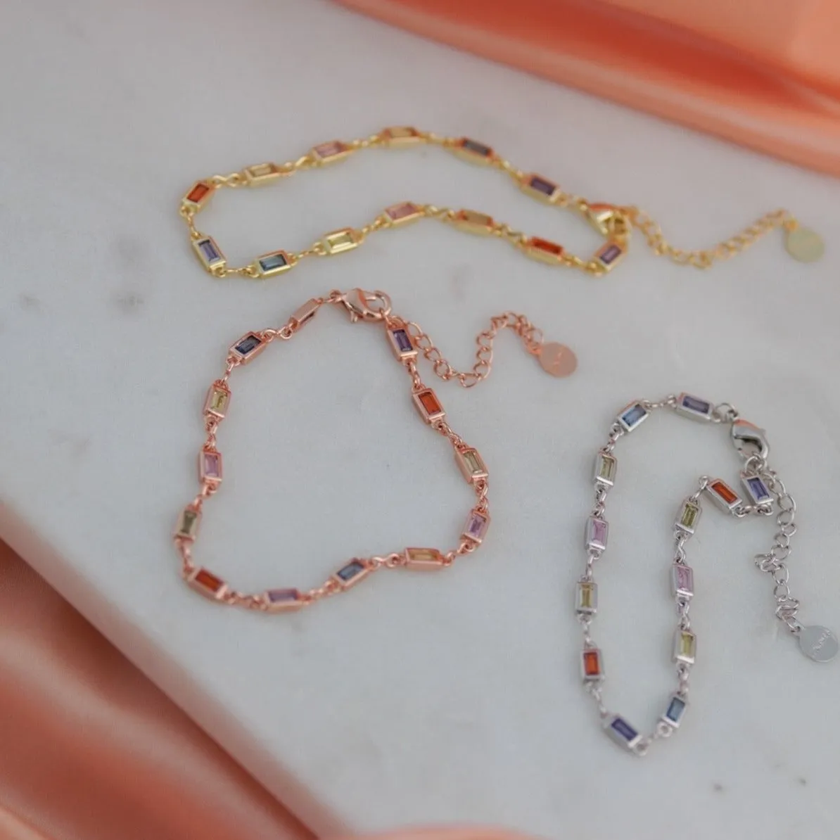 Rainbow Channel Bracelet sold by Cara & The Sky product image thumbnail 5