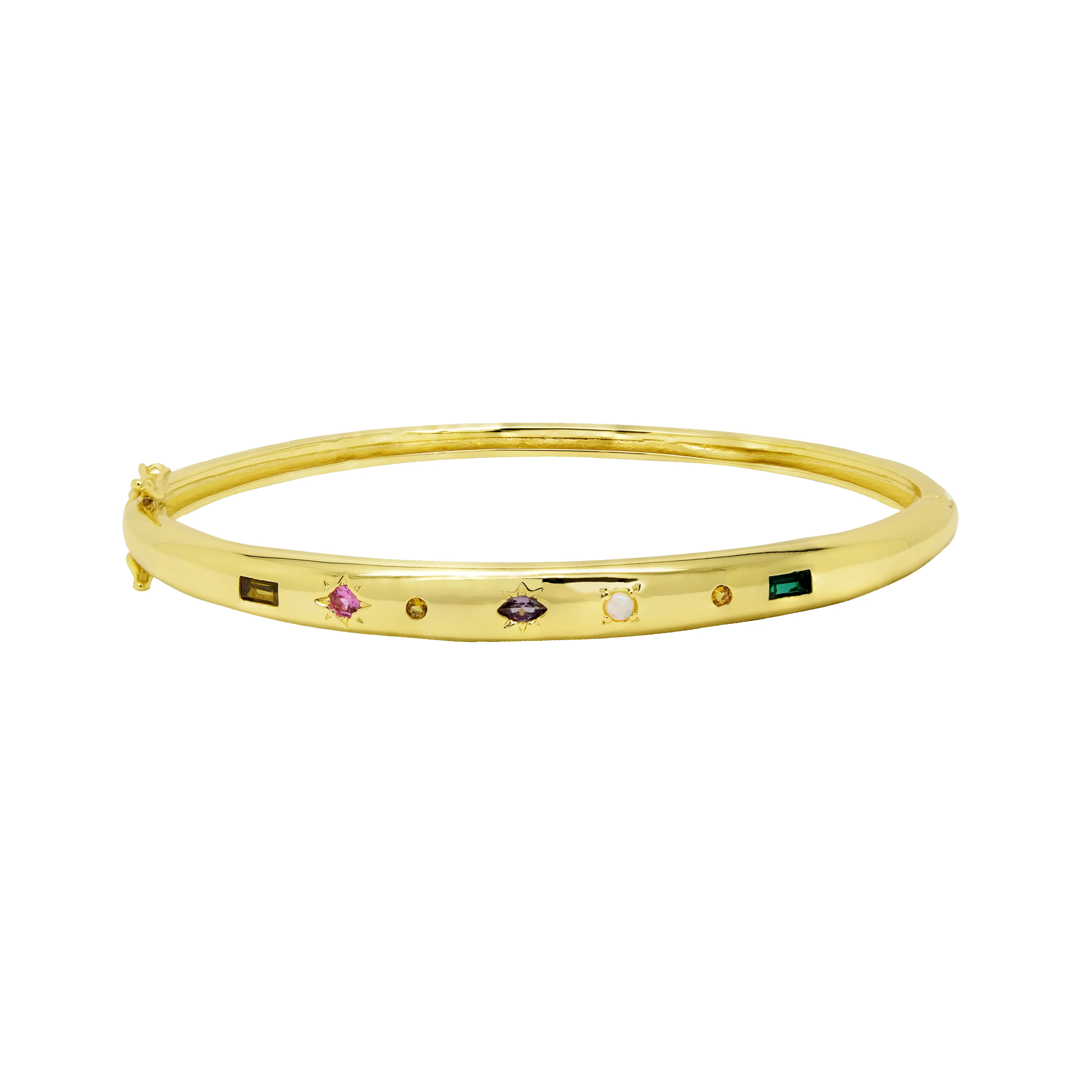 Kaleidoscope Gemstone Bangle sold by Cara & The Sky