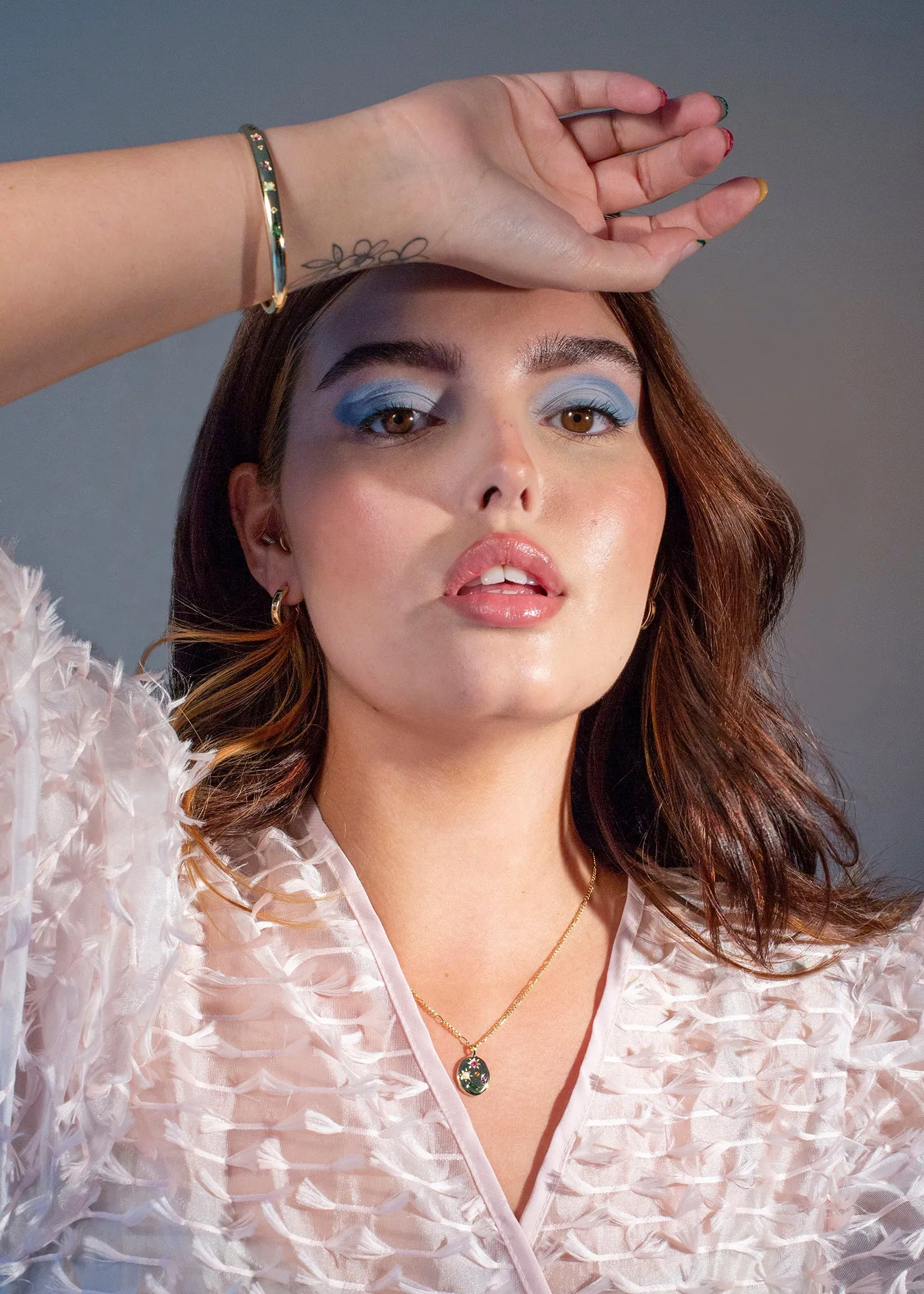 Kaleidoscope Gemstone Bangle sold by Cara & The Sky product image thumbnail 5