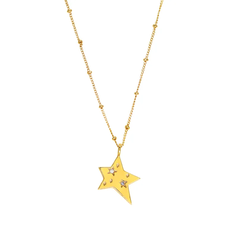 Star Charm Jewelled Necklace sold by Cara & The Sky