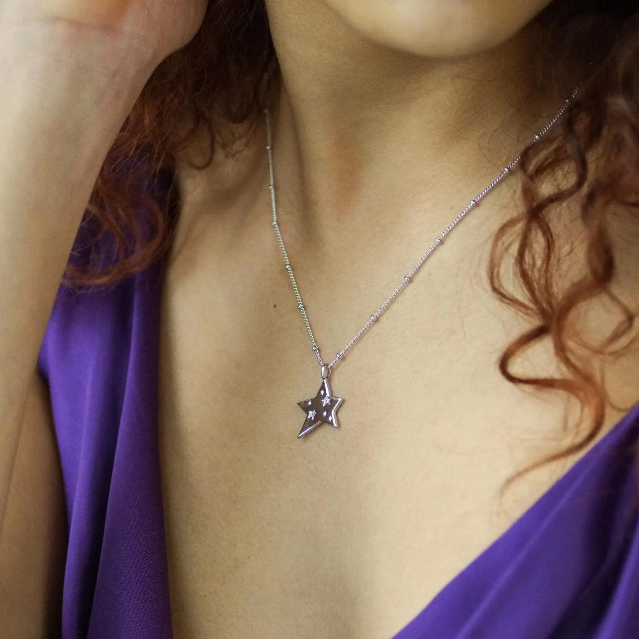 Star Charm Jewelled Necklace sold by Cara & The Sky product image thumbnail 5