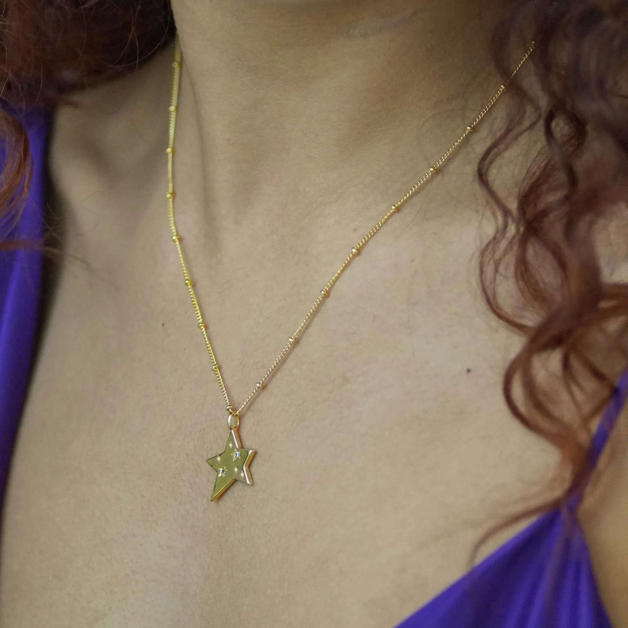 Star Charm Jewelled Necklace sold by Cara & The Sky product image thumbnail 2