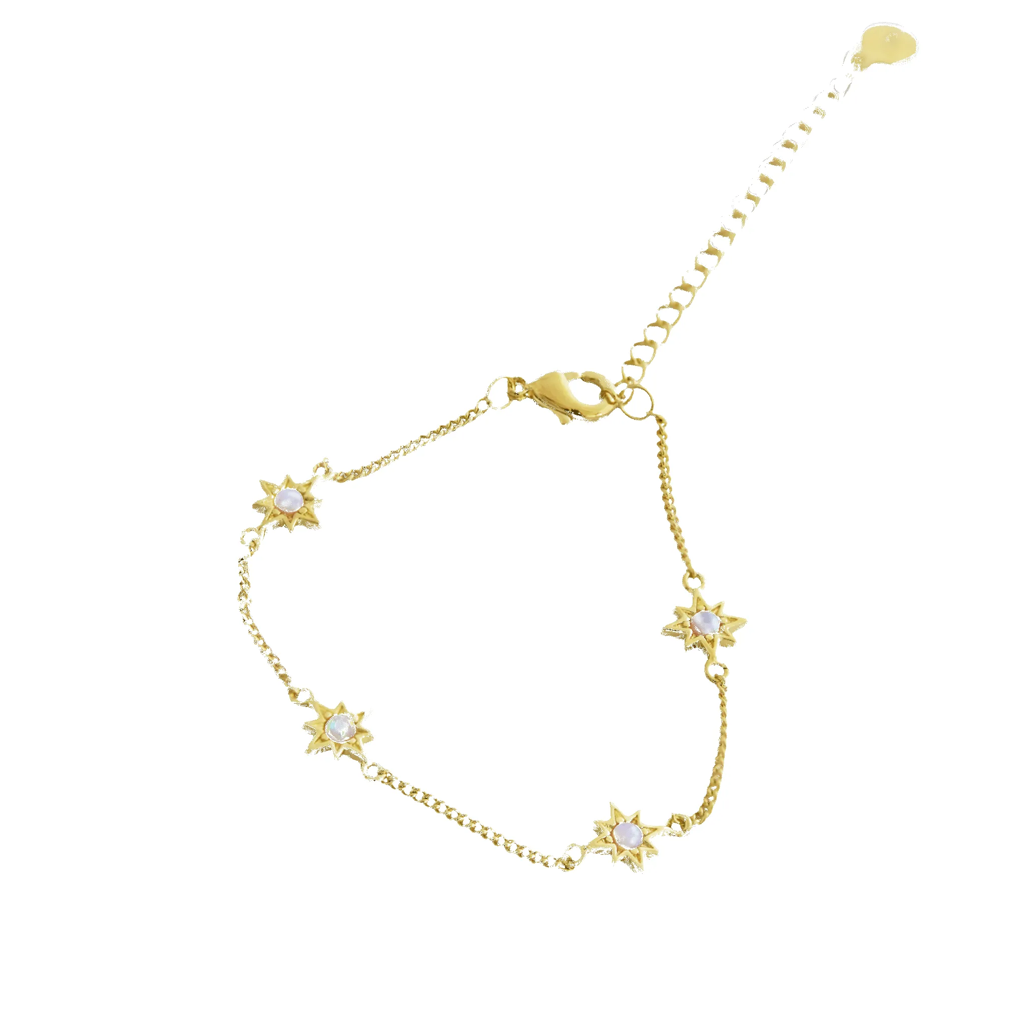 Opal Starburst Charm Bracelet sold by Cara & The Sky