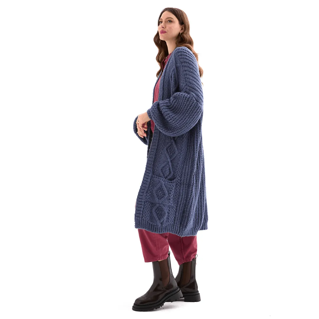Stevie Maxi Cardigan | Denim Blue sold by Cara & The Sky product image thumbnail 3